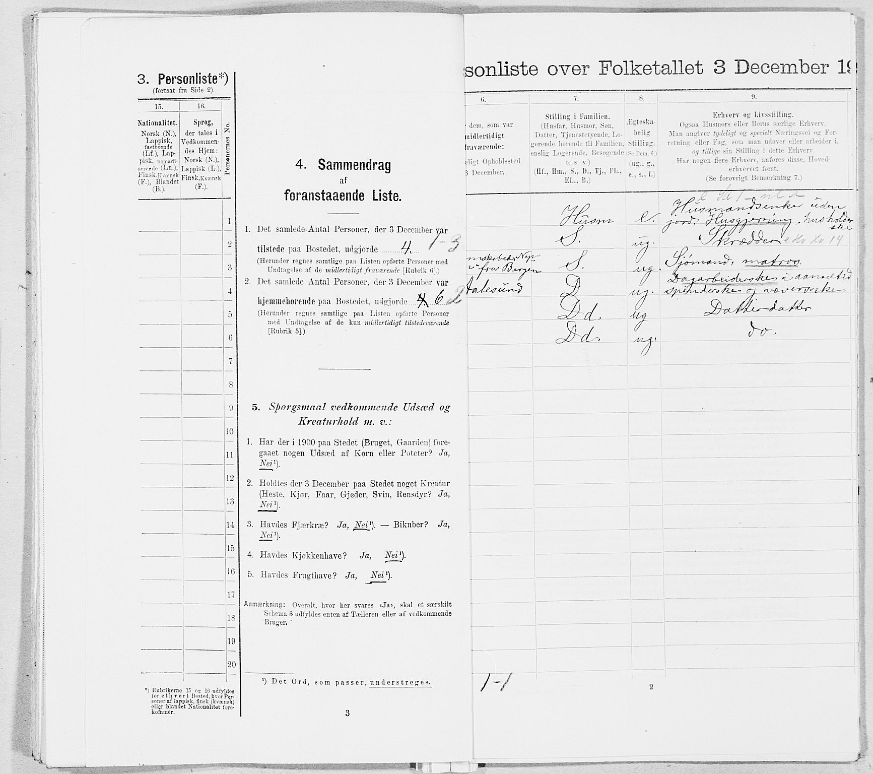 SAT, Folketelling 1900 for 1827 Dønnes herred, 1900, s. 342