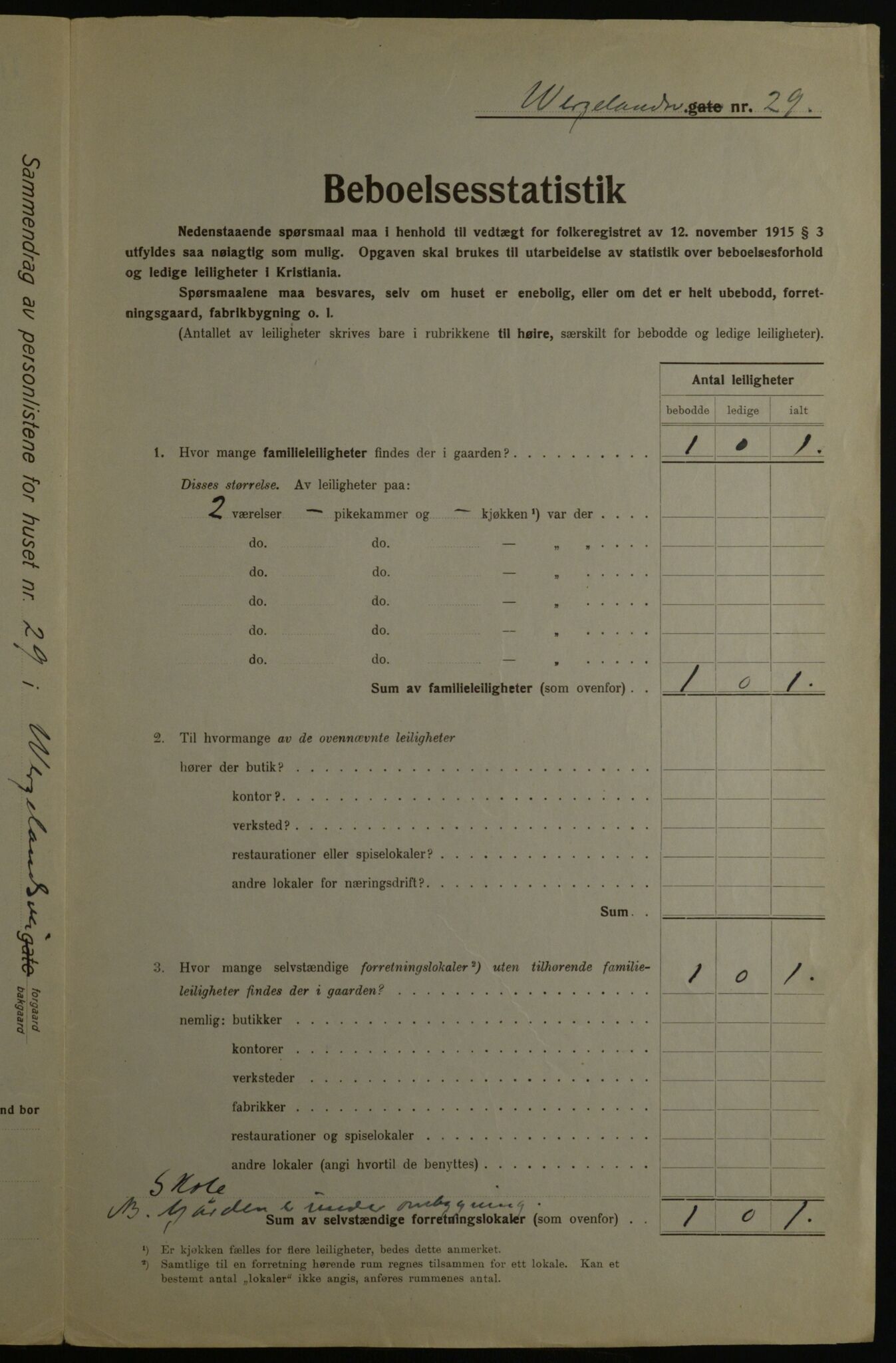 OBA, Kommunal folketelling 1.12.1923 for Kristiania, 1923, s. 141155