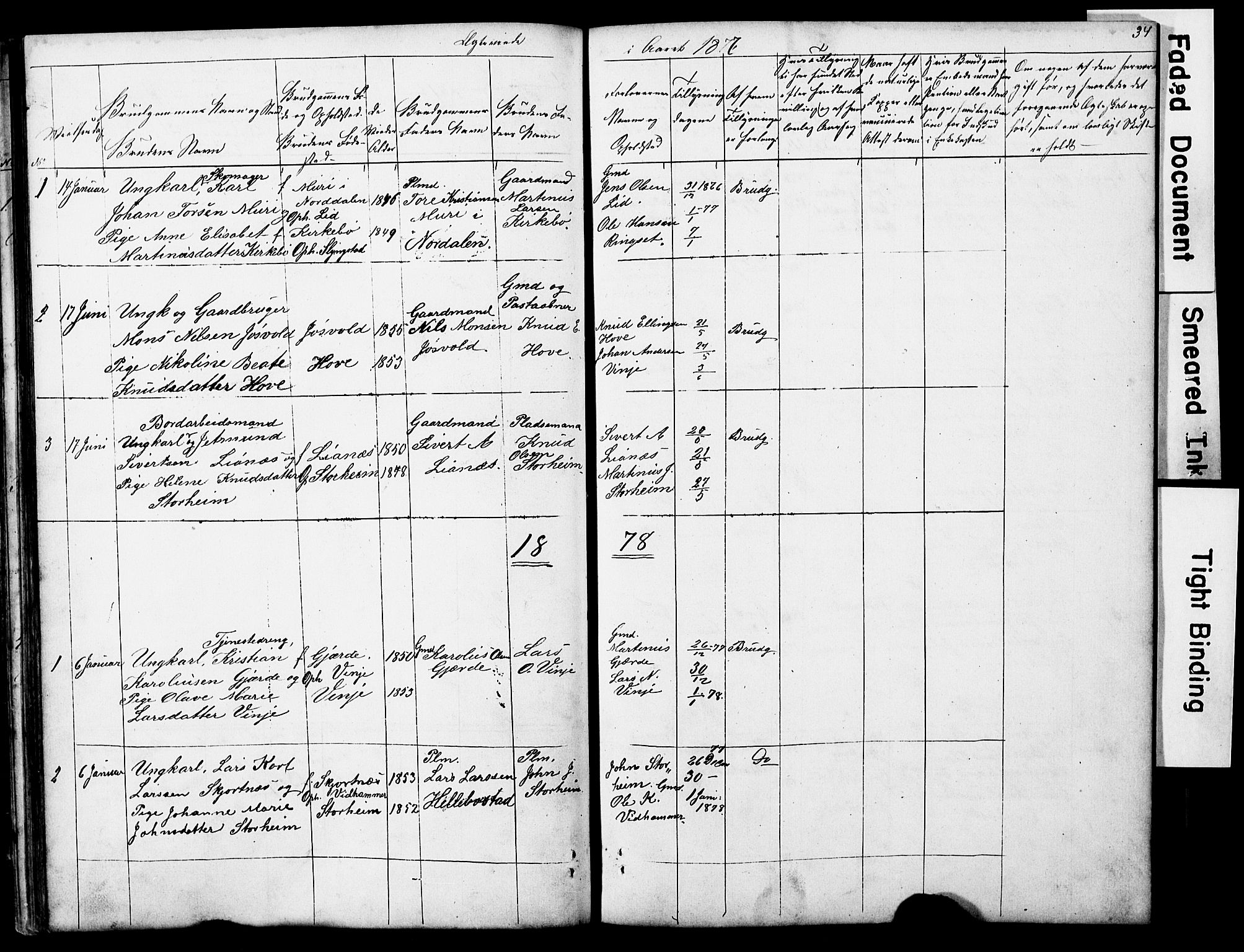 Ministerialprotokoller, klokkerbøker og fødselsregistre - Møre og Romsdal, AV/SAT-A-1454/521/L0301: Klokkerbok nr. 521C02, 1854-1881, s. 34