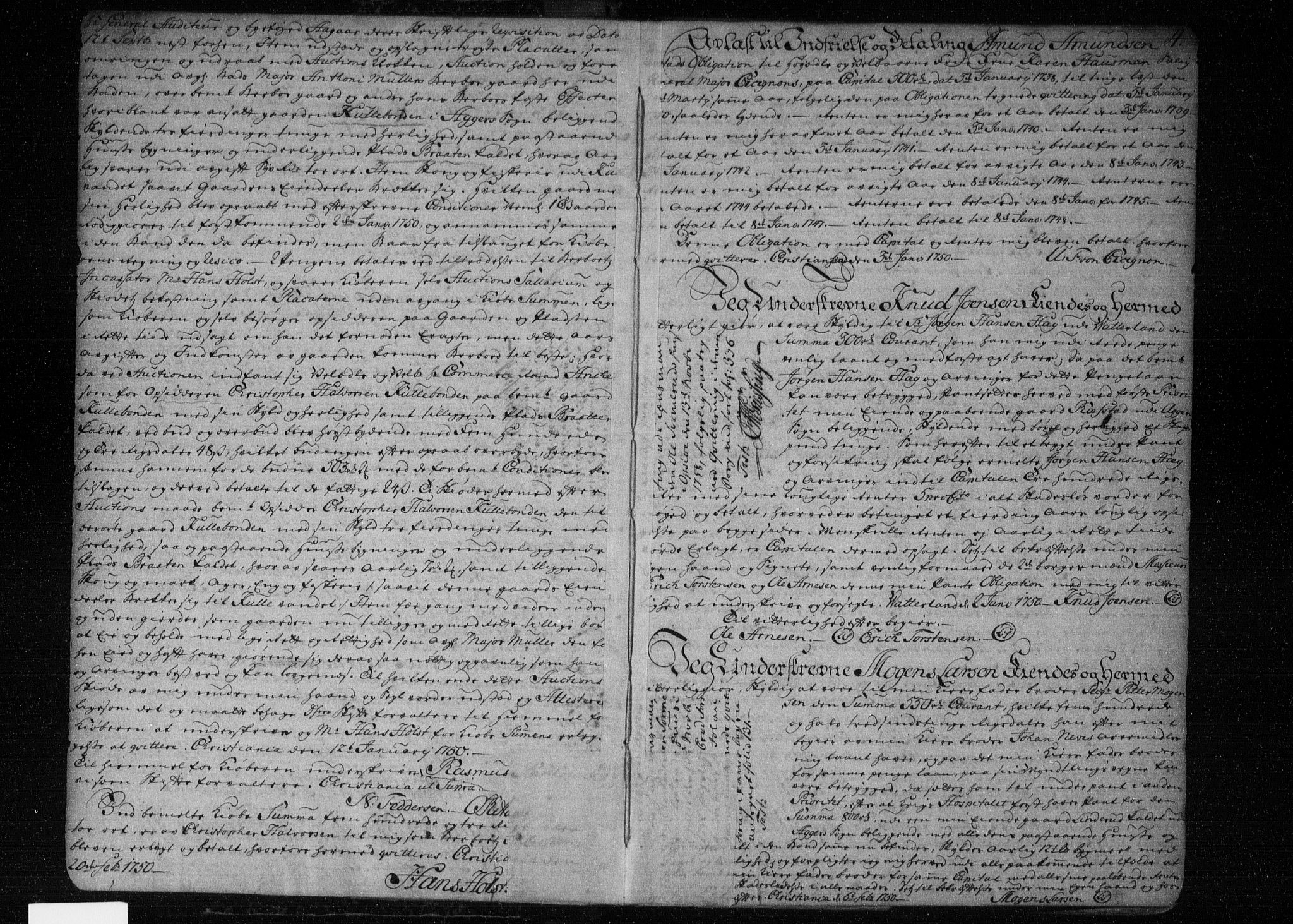 Aker sorenskriveri, AV/SAO-A-10895/G/Gb/Gba/L0003: Pantebok nr. I 3, 1750-1761, s. 4