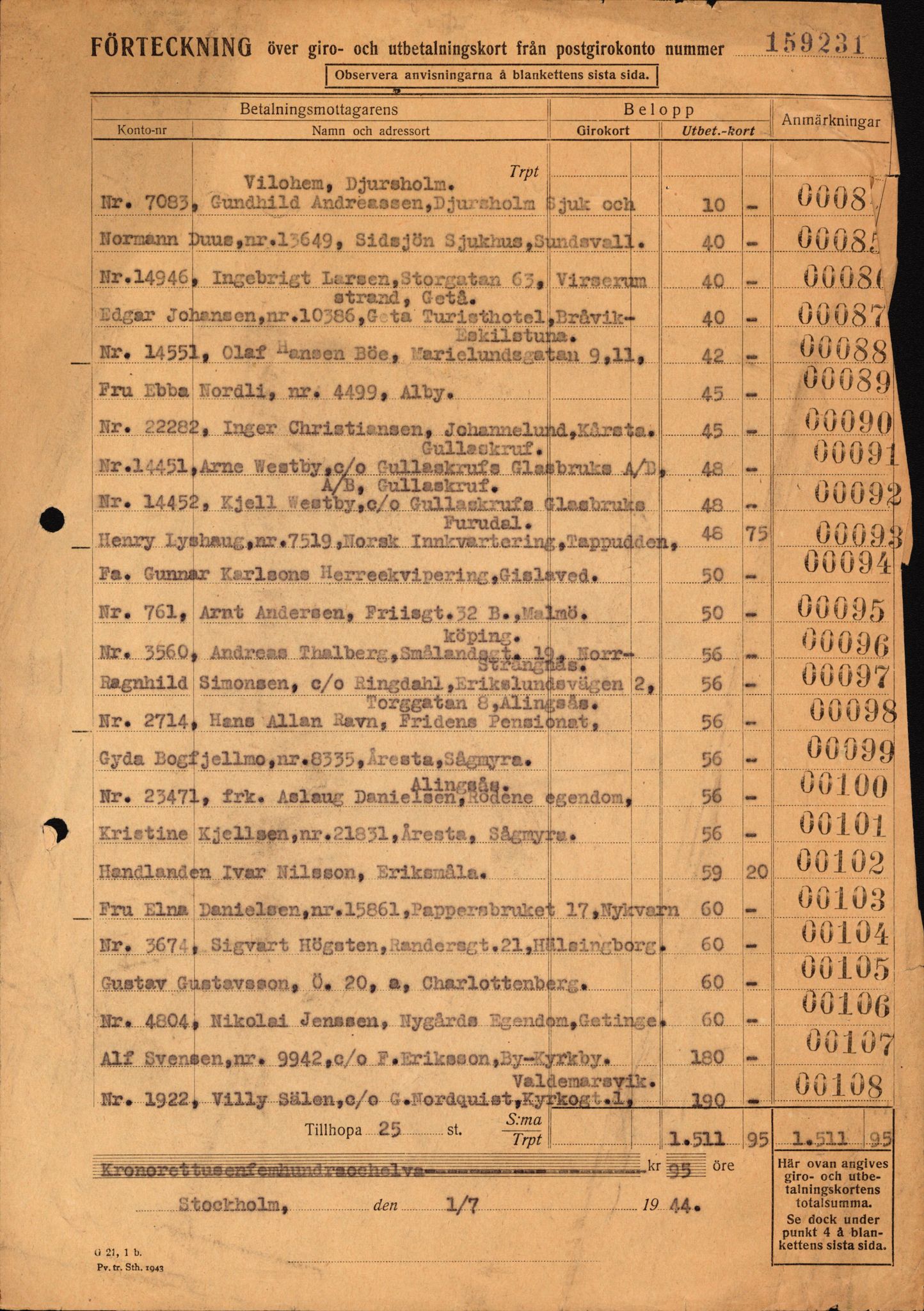 Flyktnings- og fangedirektoratet, Repatrieringskontoret, AV/RA-S-1681/D/Db/L0024: Displaced Persons (DPs) og sivile tyskere, 1945-1948, s. 502