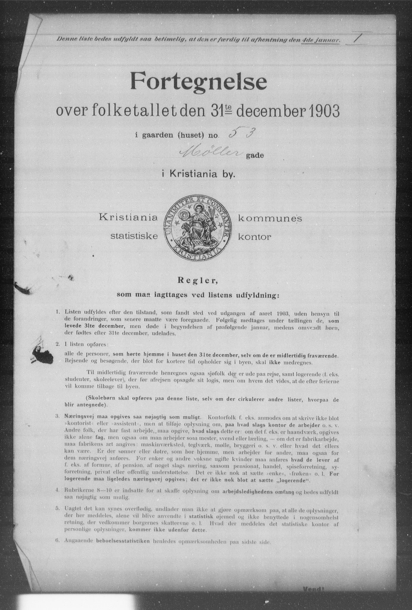 OBA, Kommunal folketelling 31.12.1903 for Kristiania kjøpstad, 1903, s. 13402