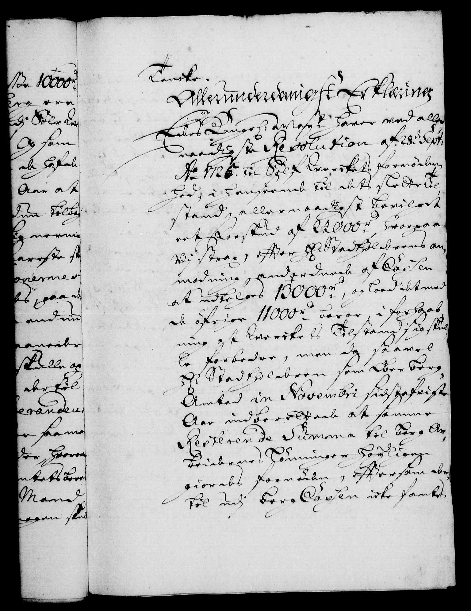 Rentekammeret, Kammerkanselliet, RA/EA-3111/G/Gf/Gfa/L0010: Norsk relasjons- og resolusjonsprotokoll (merket RK 52.10), 1727, s. 30