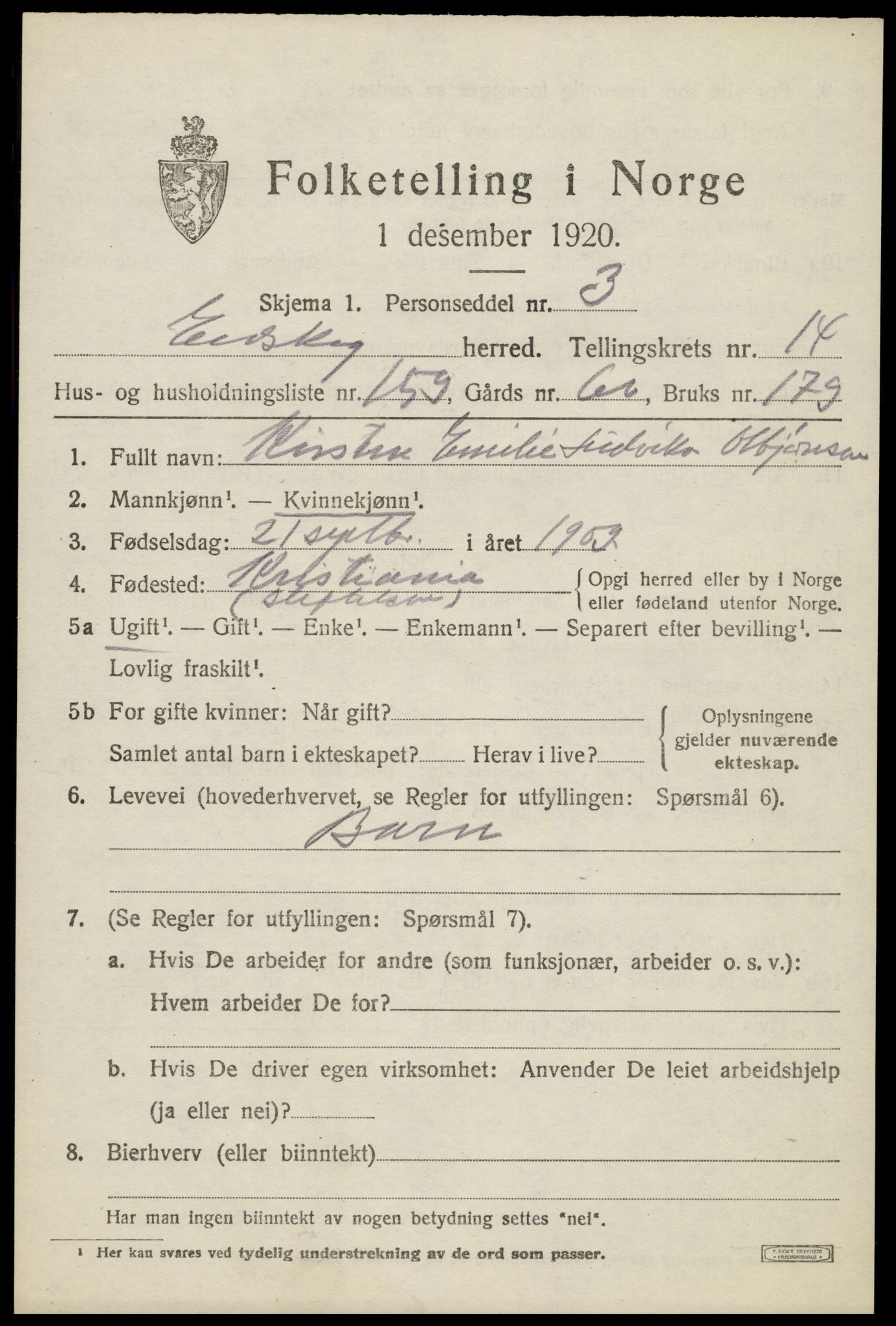 SAH, Folketelling 1920 for 0420 Eidskog herred, 1920, s. 14981