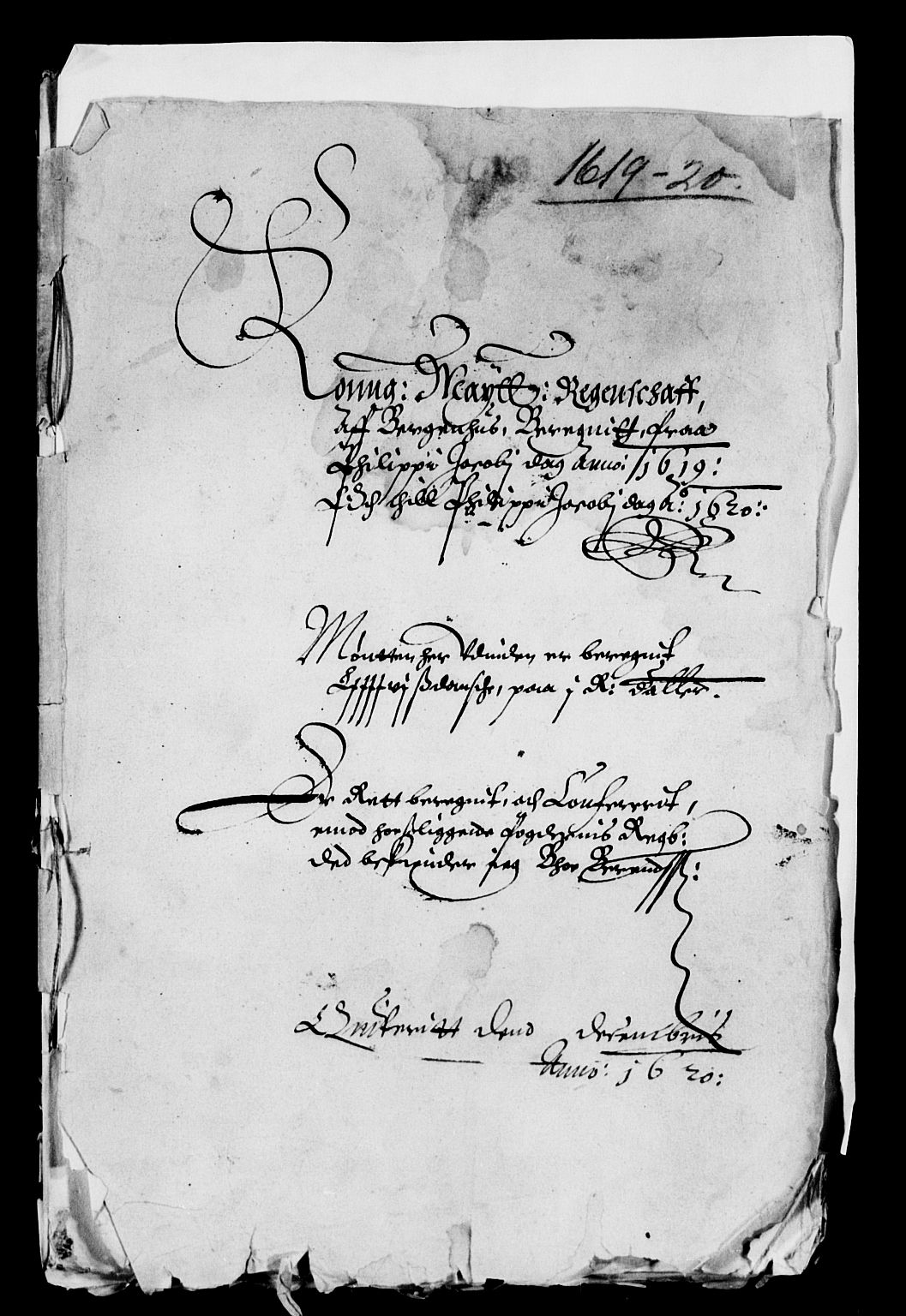 Rentekammeret inntil 1814, Reviderte regnskaper, Lensregnskaper, RA/EA-5023/R/Rb/Rbt/L0028: Bergenhus len, 1615-1620