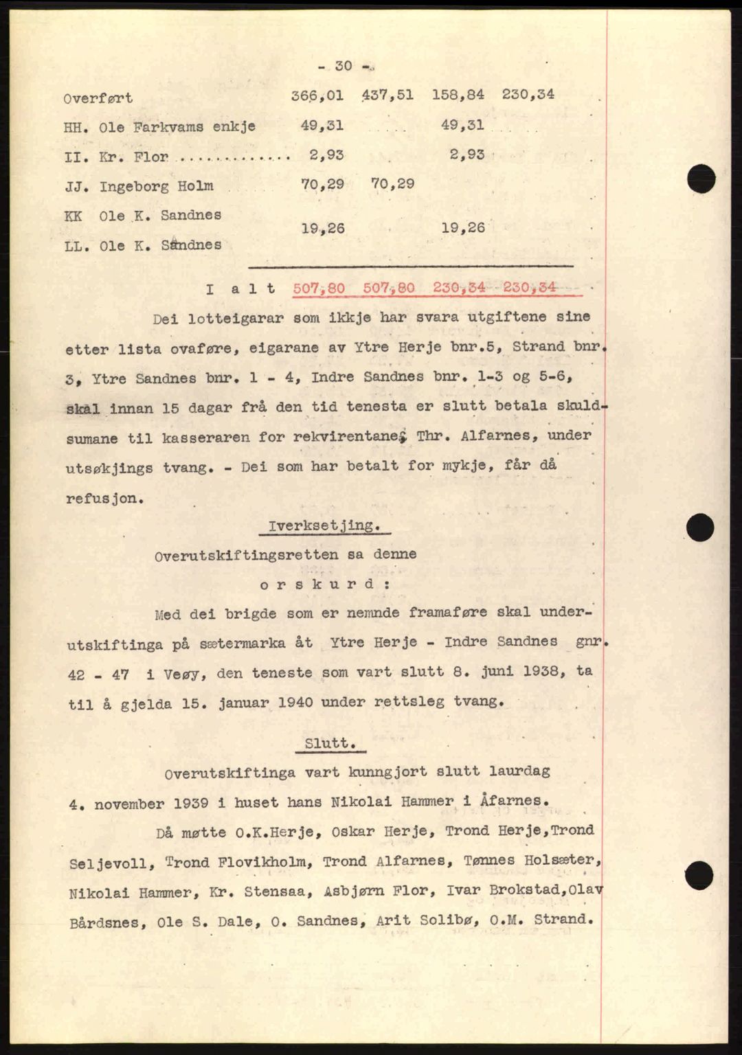 Romsdal sorenskriveri, AV/SAT-A-4149/1/2/2C: Pantebok nr. A8, 1939-1940, Dagboknr: 371/1940