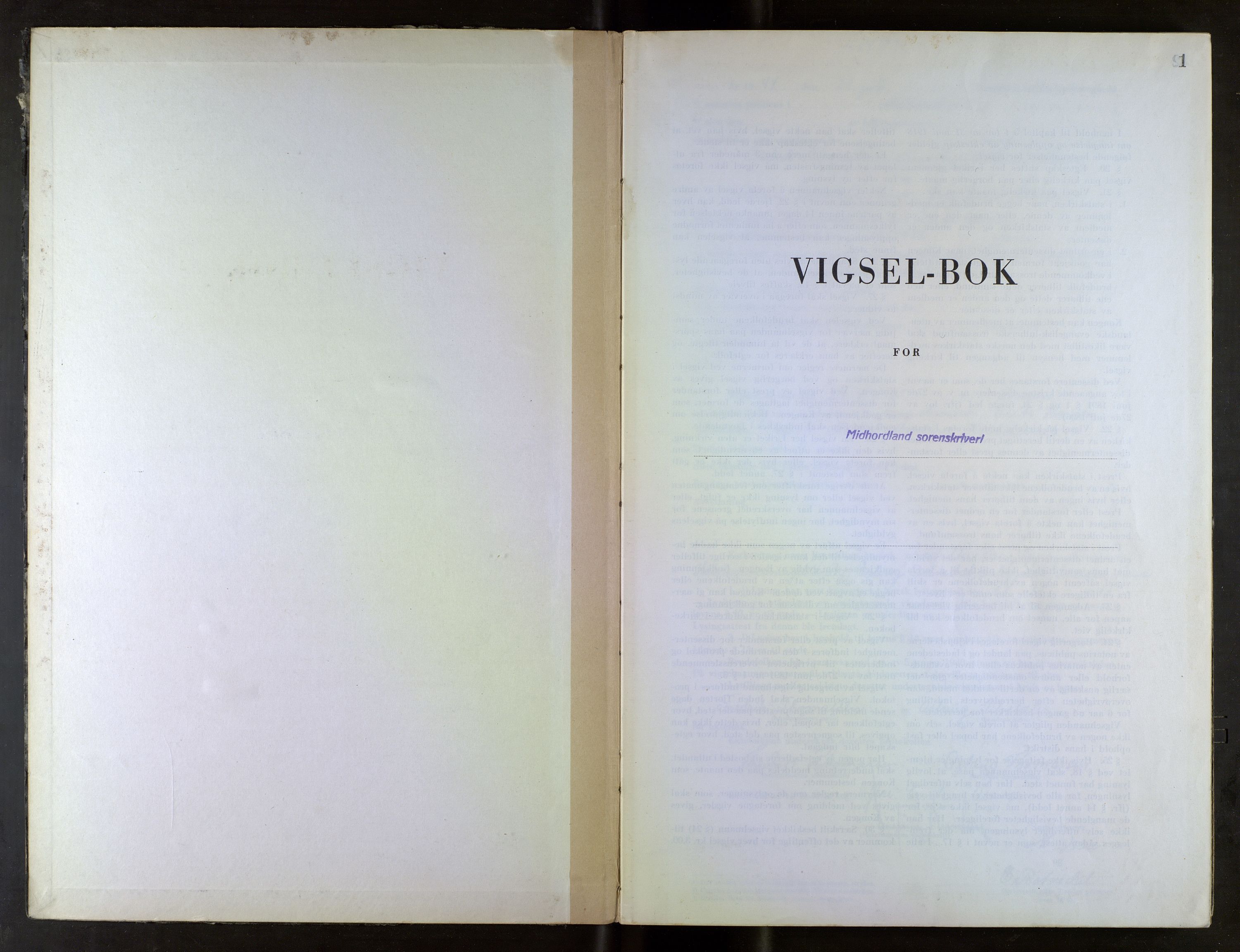 Midhordland sorenskriveri, AV/SAB-A-3001/1/M/Mc/Mca/L0006: Notarialbilag. Vigselbøker, 1944-1945, s. 1