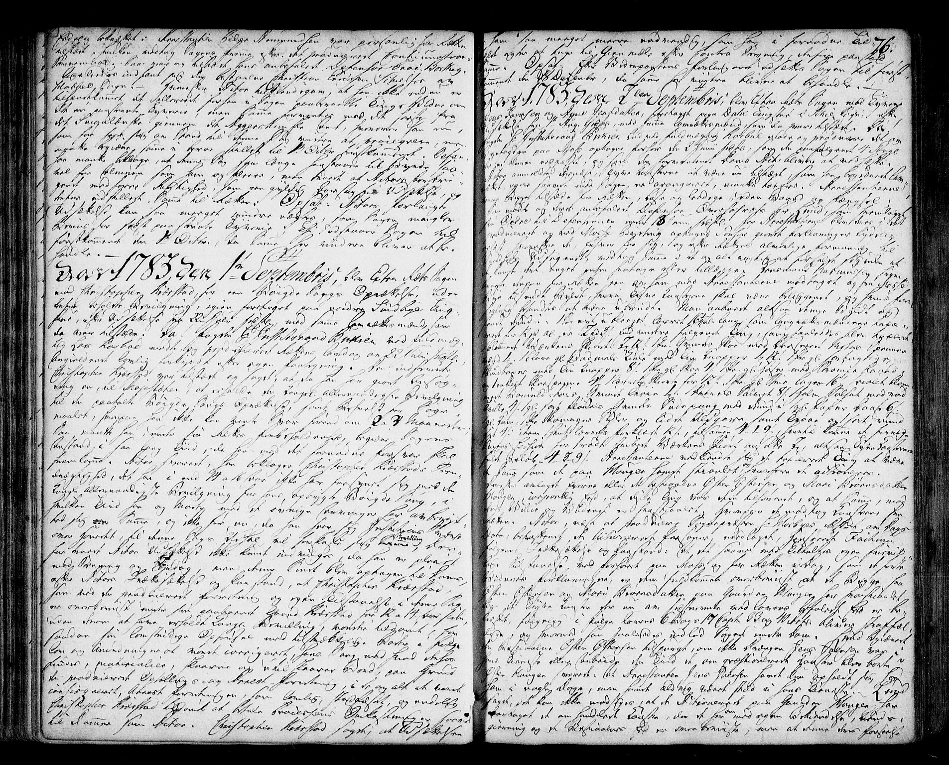 Follo sorenskriveri, SAO/A-10274/F/Fb/Fba/L0043: Tingbok, 1782-1793, s. 75b-76a
