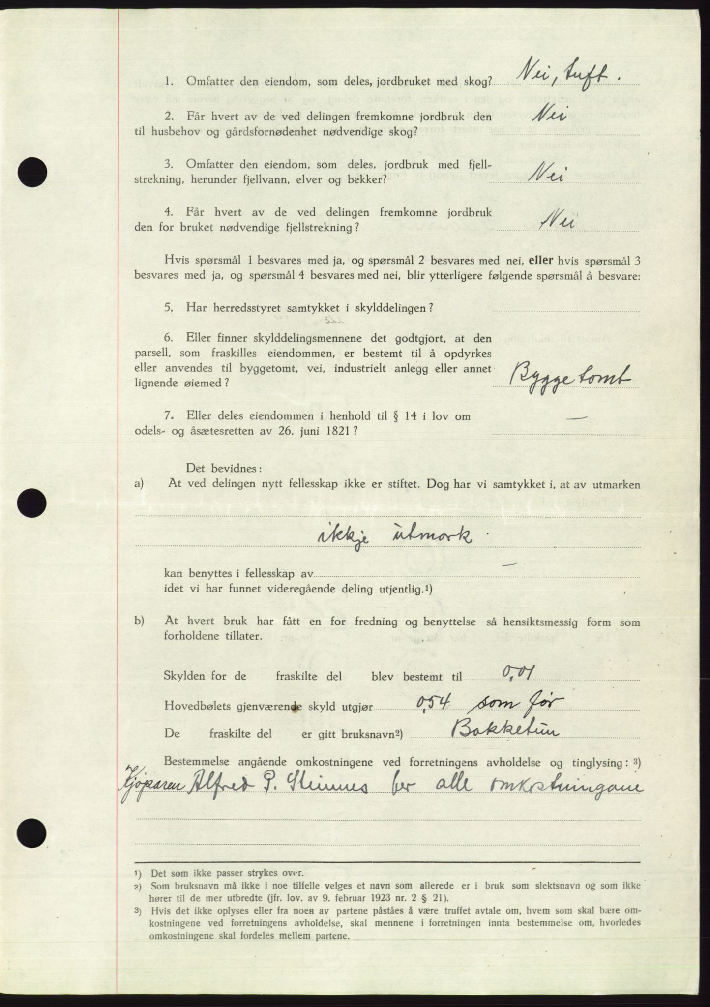 Søre Sunnmøre sorenskriveri, AV/SAT-A-4122/1/2/2C/L0086: Pantebok nr. 12A, 1949-1950, Dagboknr: 427/1950