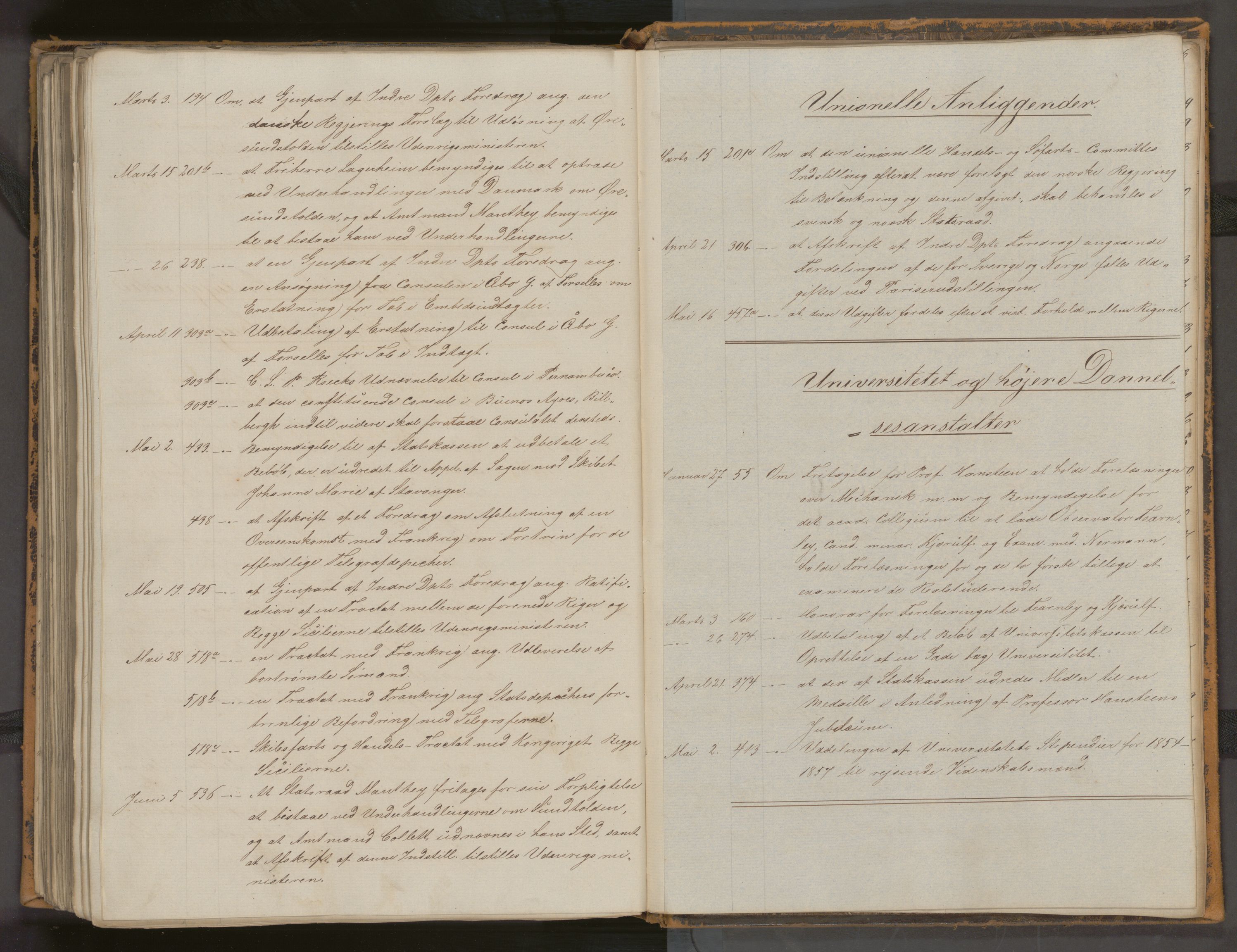 Statsrådssekretariatet, AV/RA-S-1001/A/Ab/L0083: Kgl. res. nr. 1-645, 1. halvår, 1856