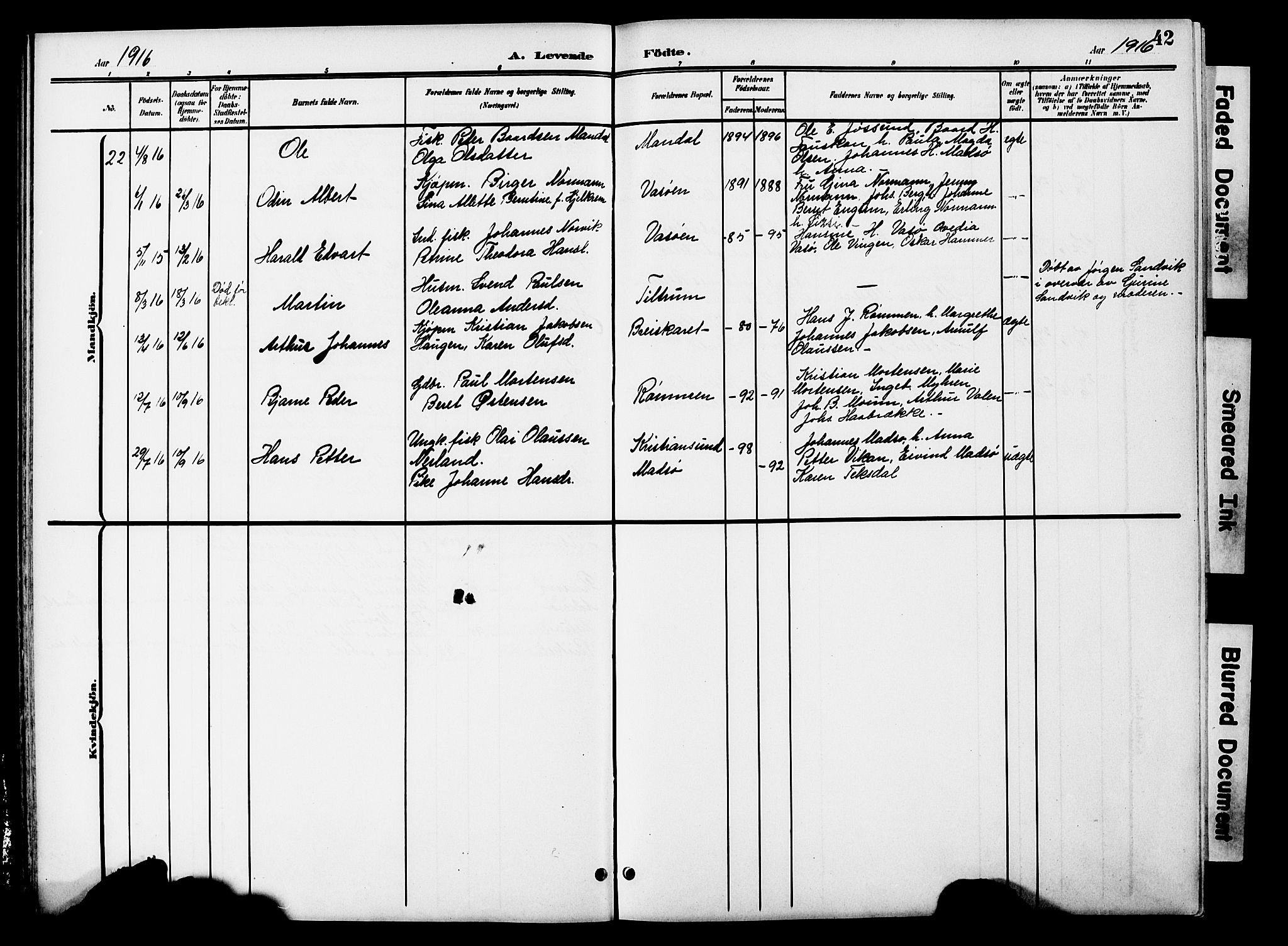 Ministerialprotokoller, klokkerbøker og fødselsregistre - Sør-Trøndelag, SAT/A-1456/654/L0666: Klokkerbok nr. 654C02, 1901-1925, s. 42