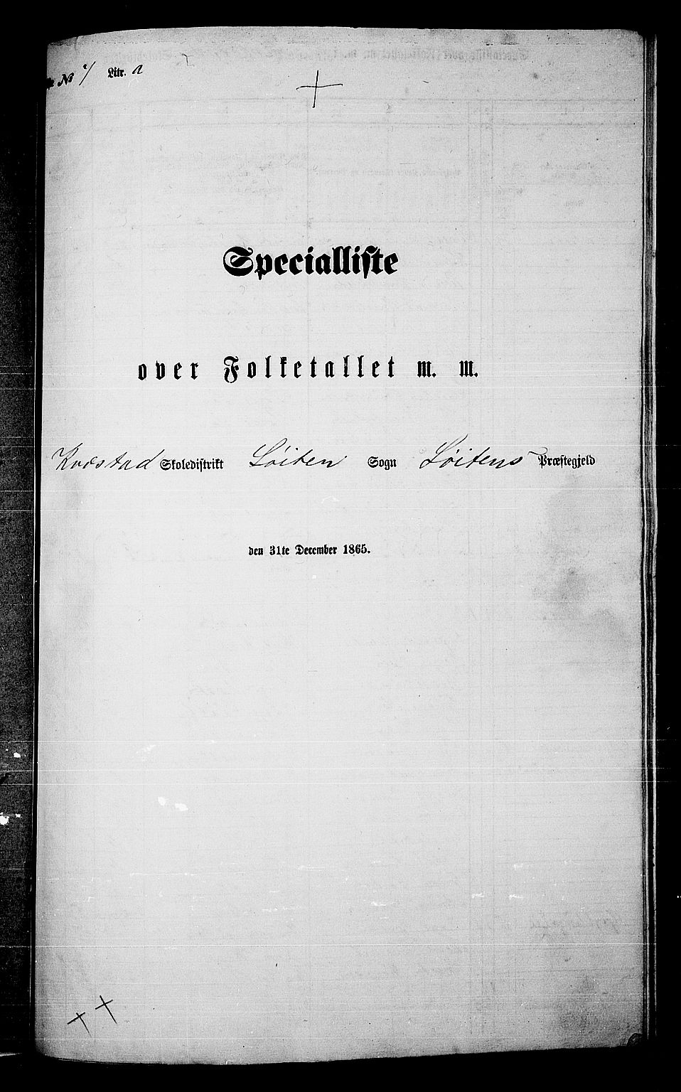 RA, Folketelling 1865 for 0415P Løten prestegjeld, 1865, s. 171