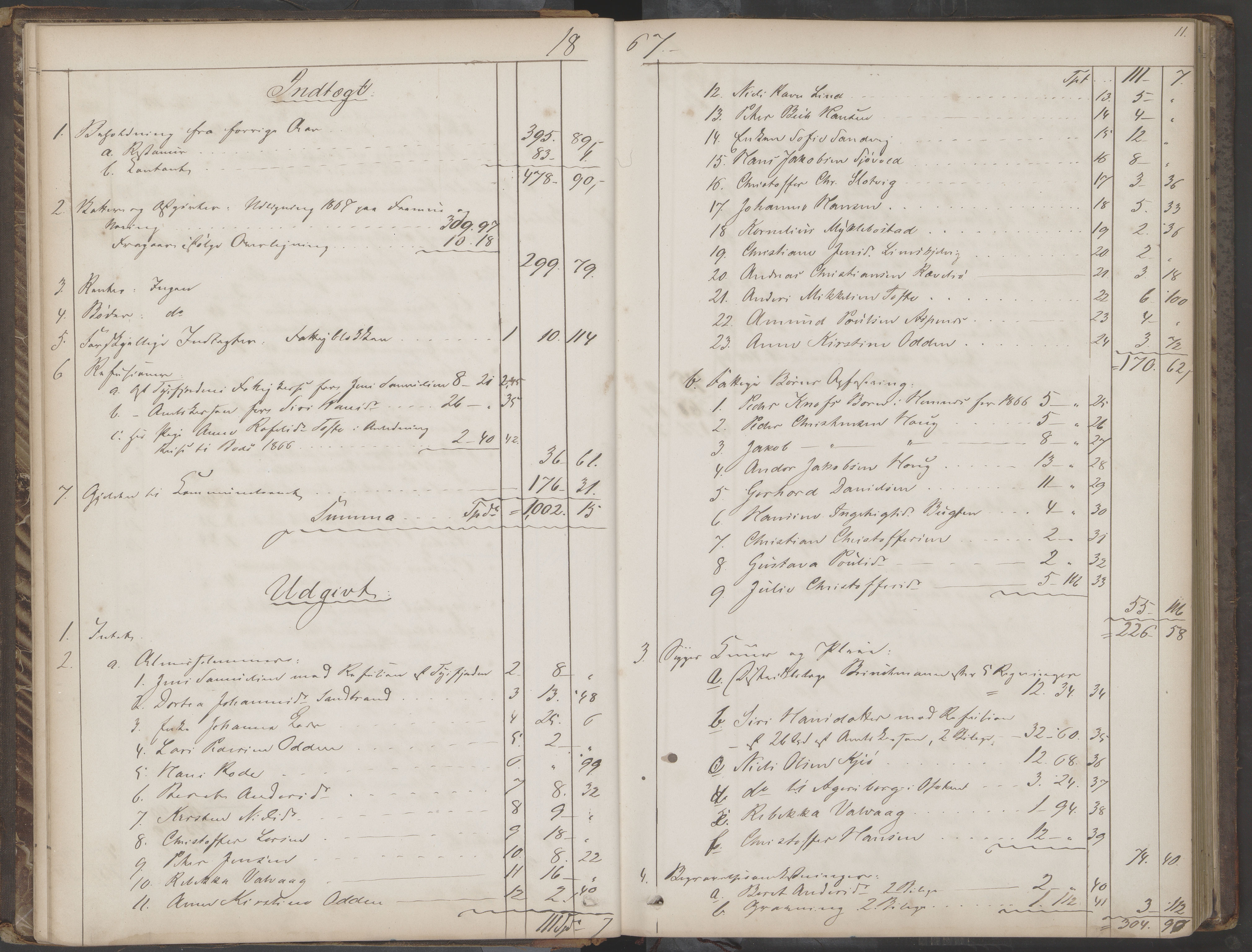 Lødingen kommune. Fattigstyre/forsorgsstyre, AIN/K-18510.610.01/A/Aa/L0001: Forhandlingsprotokoll, 1863-1895, s. 11