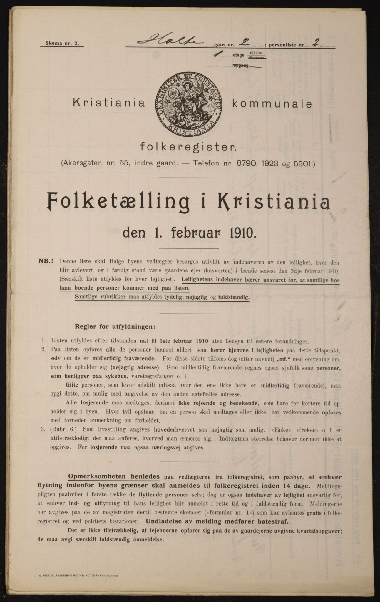 OBA, Kommunal folketelling 1.2.1910 for Kristiania, 1910, s. 40344