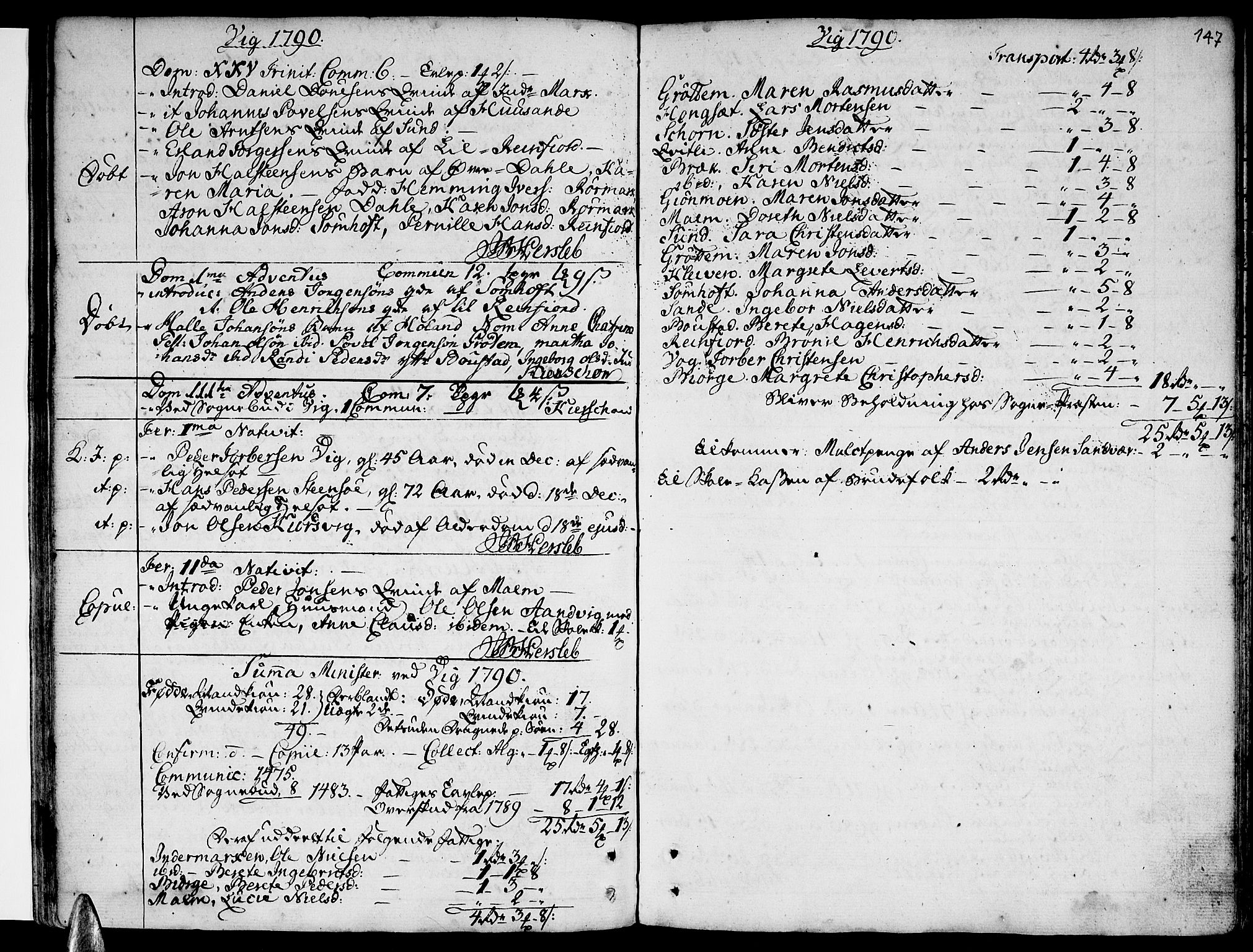 Ministerialprotokoller, klokkerbøker og fødselsregistre - Nordland, AV/SAT-A-1459/812/L0173: Ministerialbok nr. 812A02, 1752-1800, s. 147