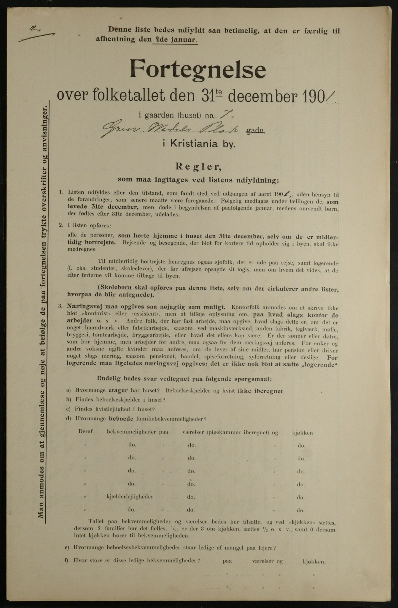 OBA, Kommunal folketelling 31.12.1901 for Kristiania kjøpstad, 1901, s. 4858