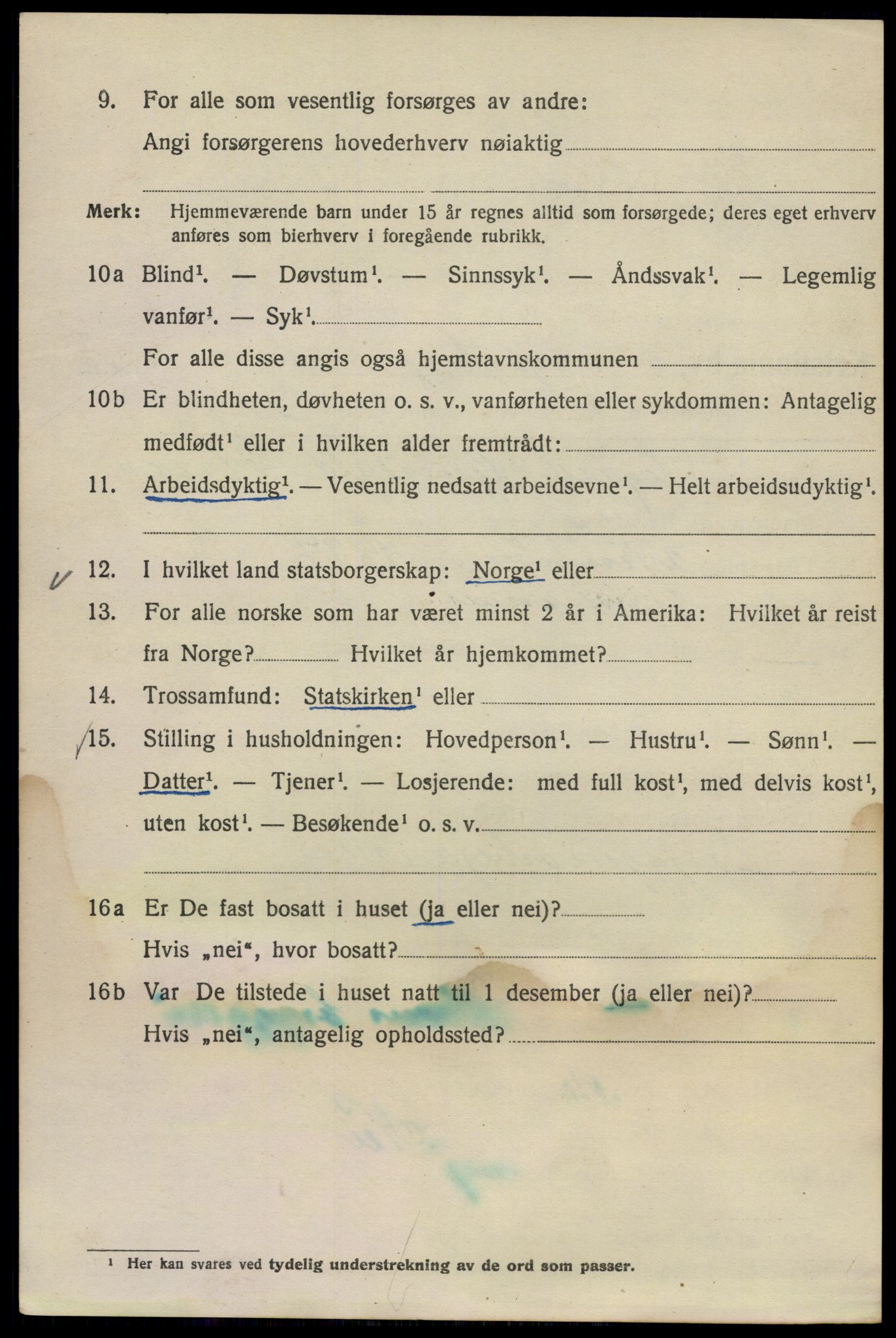 SAO, Folketelling 1920 for 0301 Kristiania kjøpstad, 1920, s. 343108