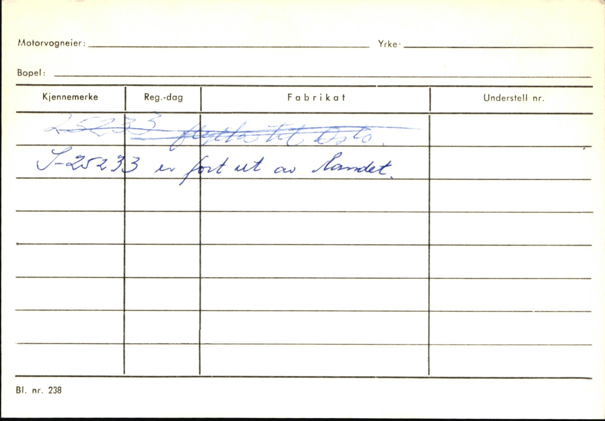 Statens vegvesen, Sogn og Fjordane vegkontor, AV/SAB-A-5301/4/F/L0146: Registerkort Årdal R-Å samt diverse kort, 1945-1975, s. 46