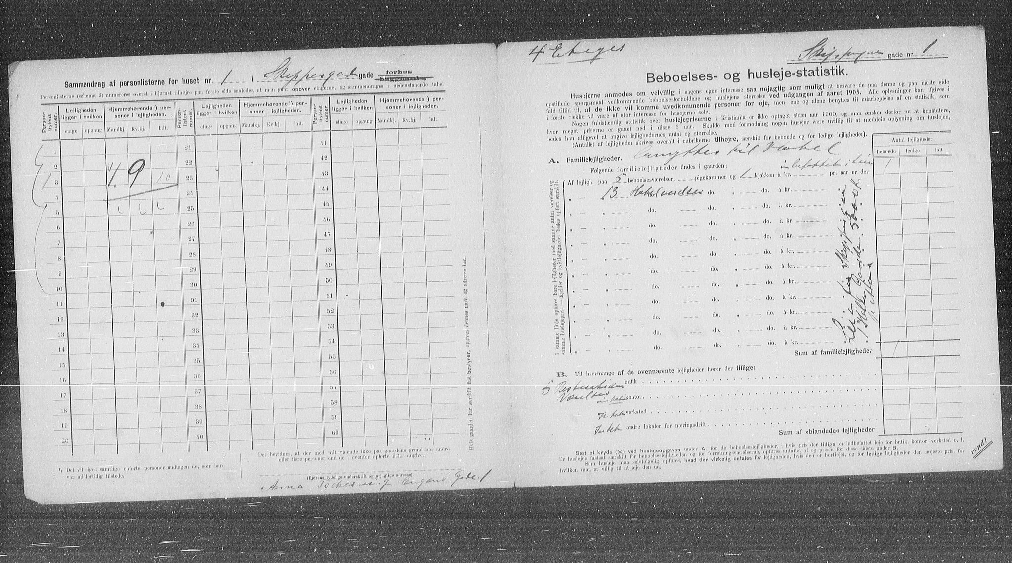 OBA, Kommunal folketelling 31.12.1905 for Kristiania kjøpstad, 1905, s. 49508
