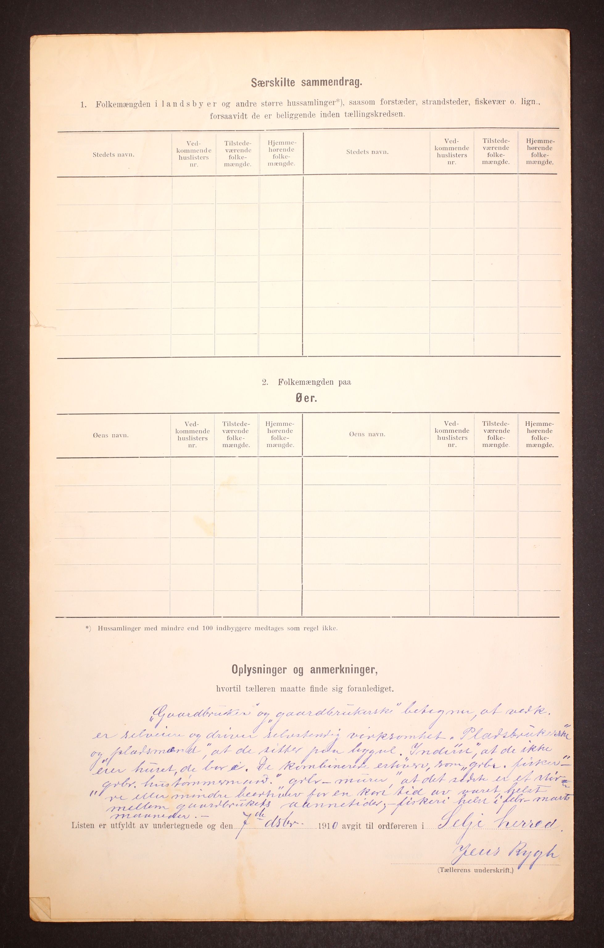 RA, Folketelling 1910 for 1441 Selje herred, 1910, s. 9