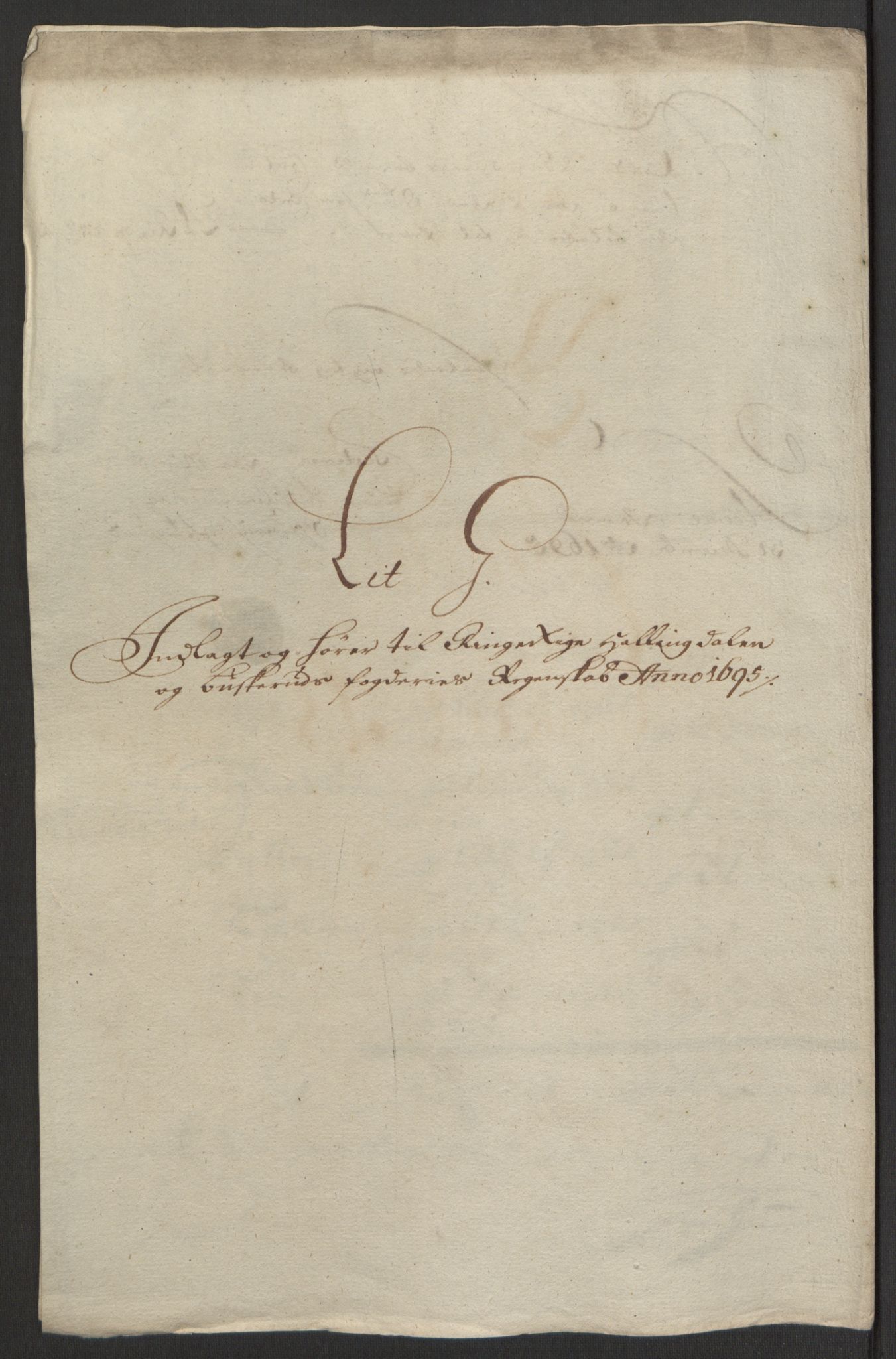 Rentekammeret inntil 1814, Reviderte regnskaper, Fogderegnskap, RA/EA-4092/R22/L1452: Fogderegnskap Ringerike, Hallingdal og Buskerud, 1695, s. 292