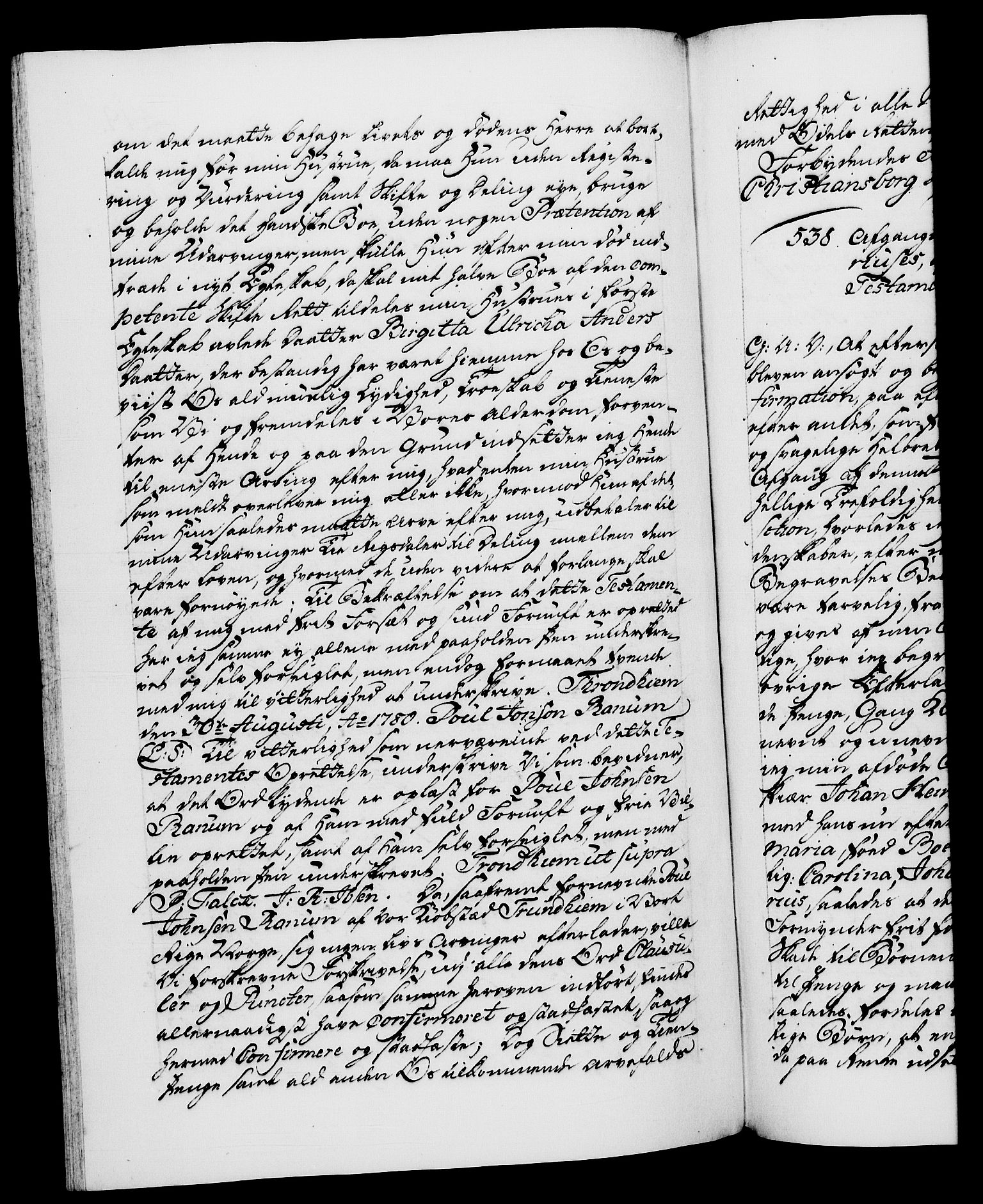 Danske Kanselli 1572-1799, RA/EA-3023/F/Fc/Fca/Fcaa/L0048: Norske registre, 1779-1781, s. 419b