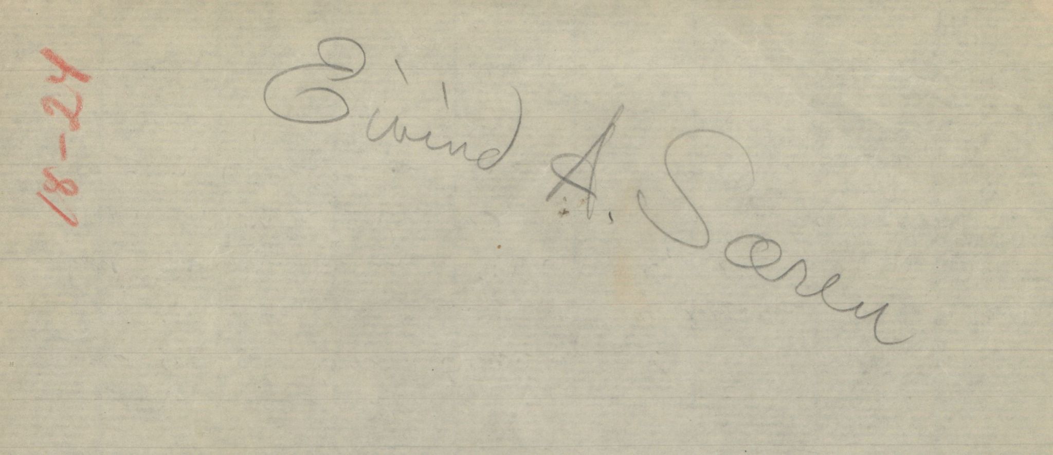 Rikard Berge, TEMU/TGM-A-1003/F/L0017/0036: 551-599 / 586 Uppskrifter av Øystein Vesaas, mottekne 1834, 1934