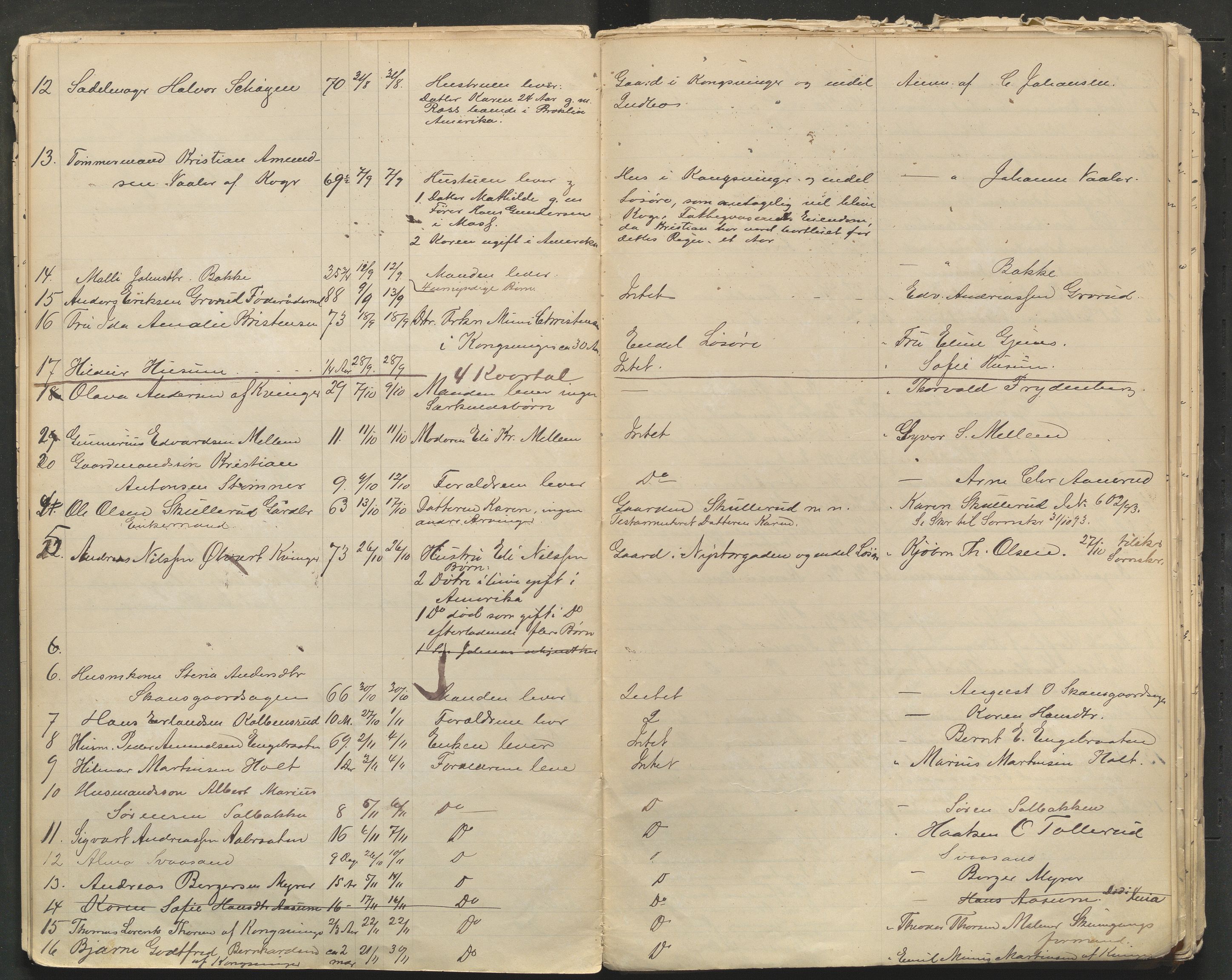 Kongsvinger lensmannskontor, AV/SAH-LHK-014/H/Ha/L0001/0001: Dødsfallsprotokoller / Dødsfallsprotokoll for Vinger og Kongsvinger, 1885-1921