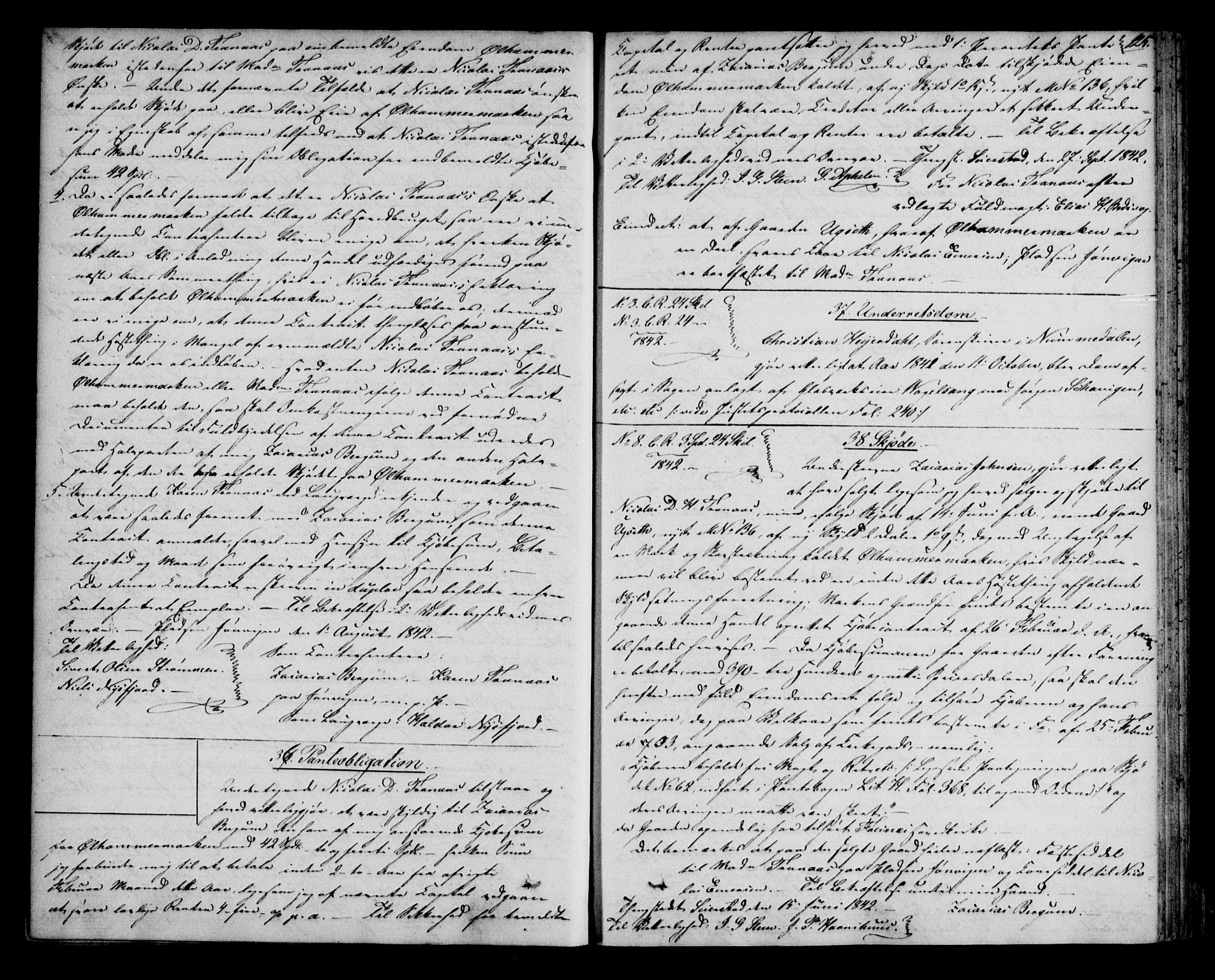 Namdal sorenskriveri, SAT/A-4133/1/2/2C/L0012: Pantebok nr. I, 1841-1844, s. 125