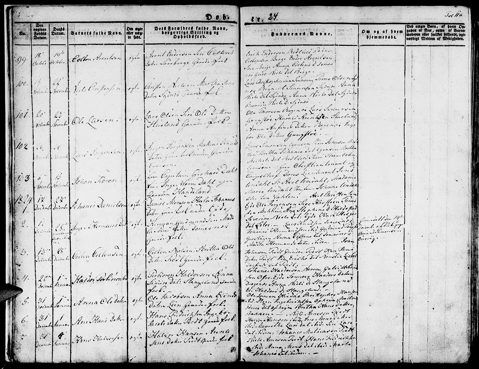 Fjelberg sokneprestembete, AV/SAB-A-75201/H/Haa: Ministerialbok nr. A 5, 1822-1834, s. 11