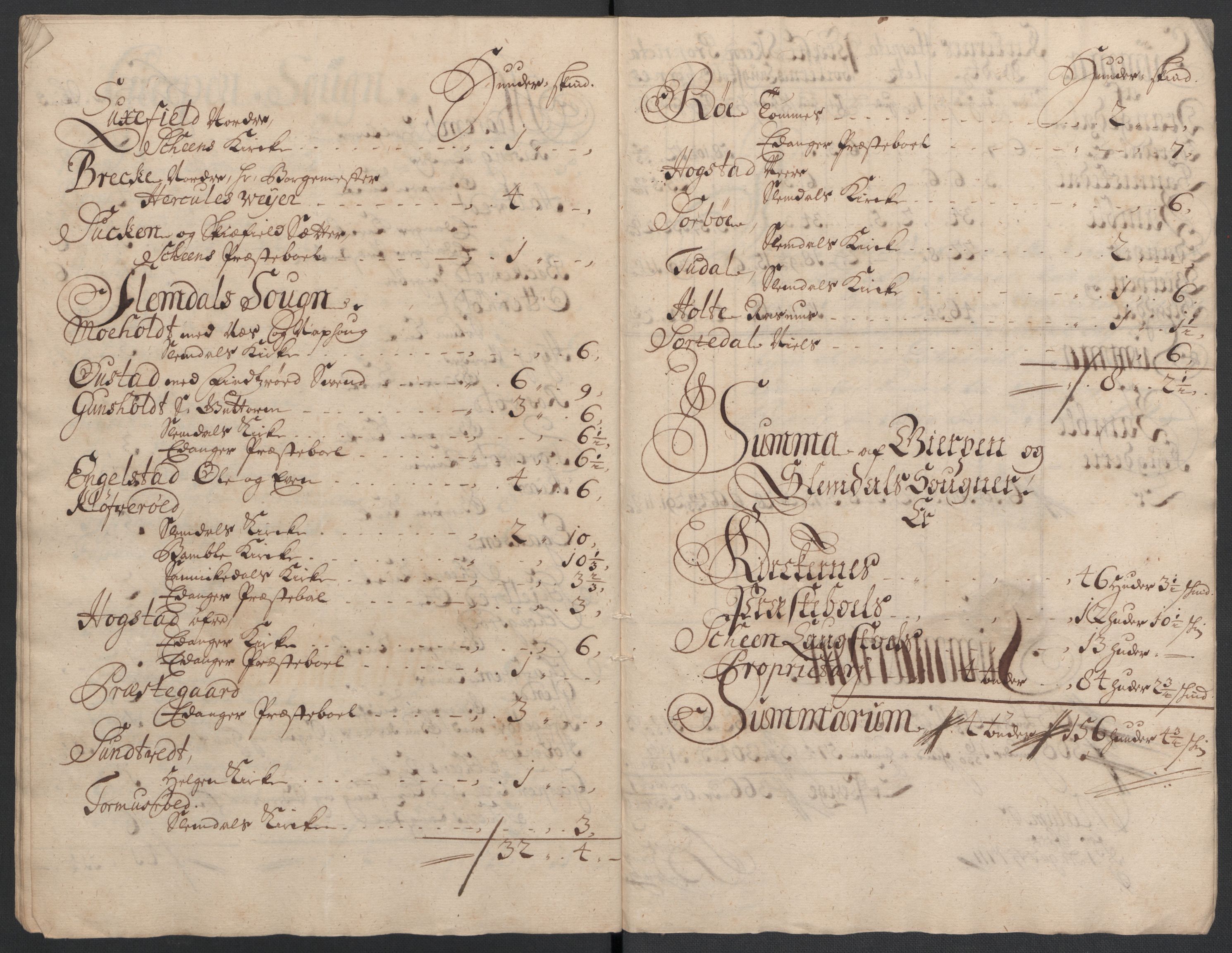 Rentekammeret inntil 1814, Reviderte regnskaper, Fogderegnskap, AV/RA-EA-4092/R36/L2119: Fogderegnskap Øvre og Nedre Telemark og Bamble, 1710, s. 166