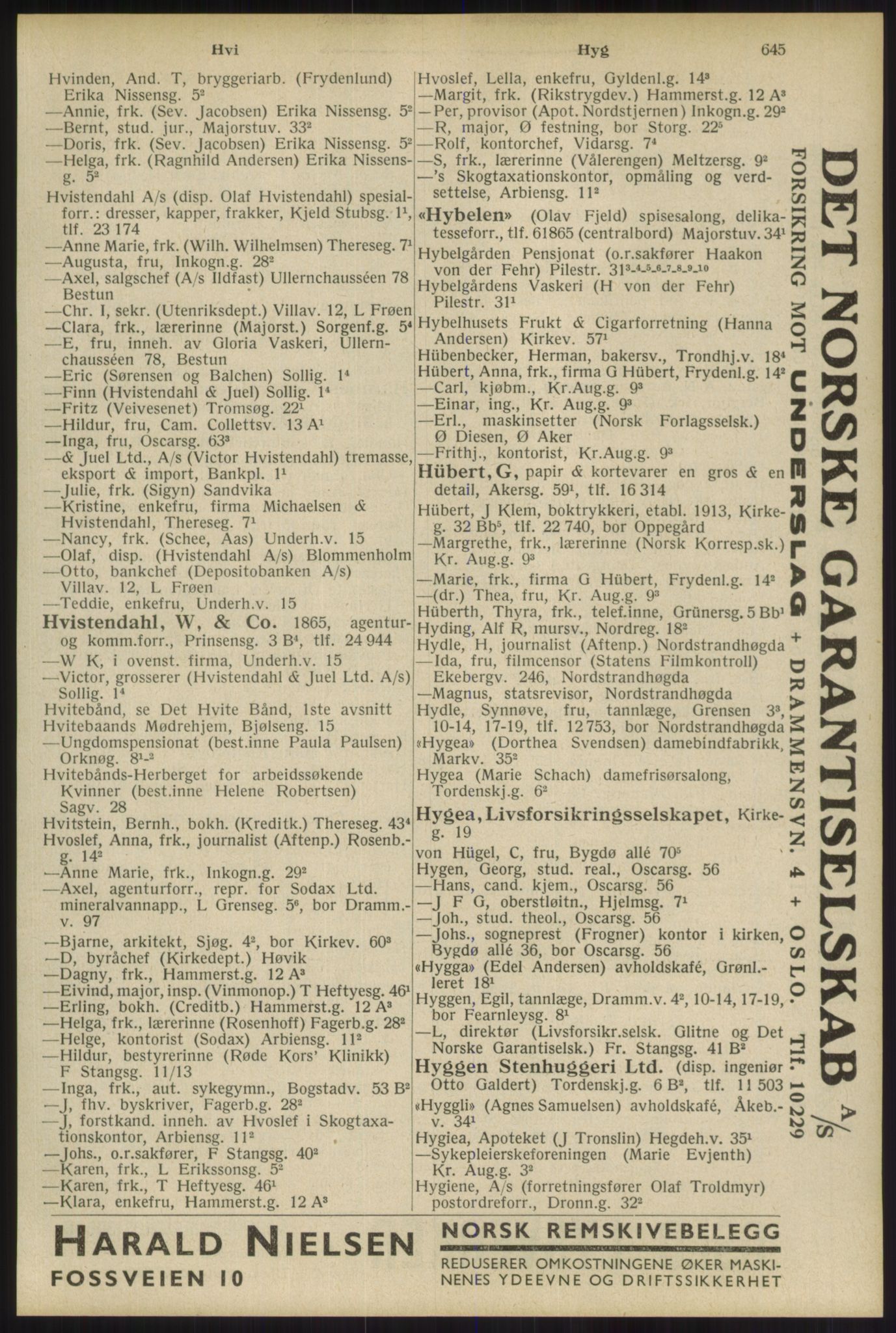 Kristiania/Oslo adressebok, PUBL/-, 1934, s. 645