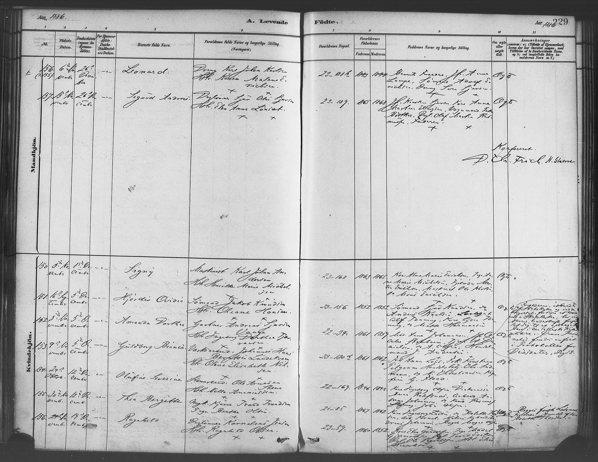 Korskirken sokneprestembete, SAB/A-76101/H/Haa/L0021: Ministerialbok nr. B 7, 1878-1889, s. 229