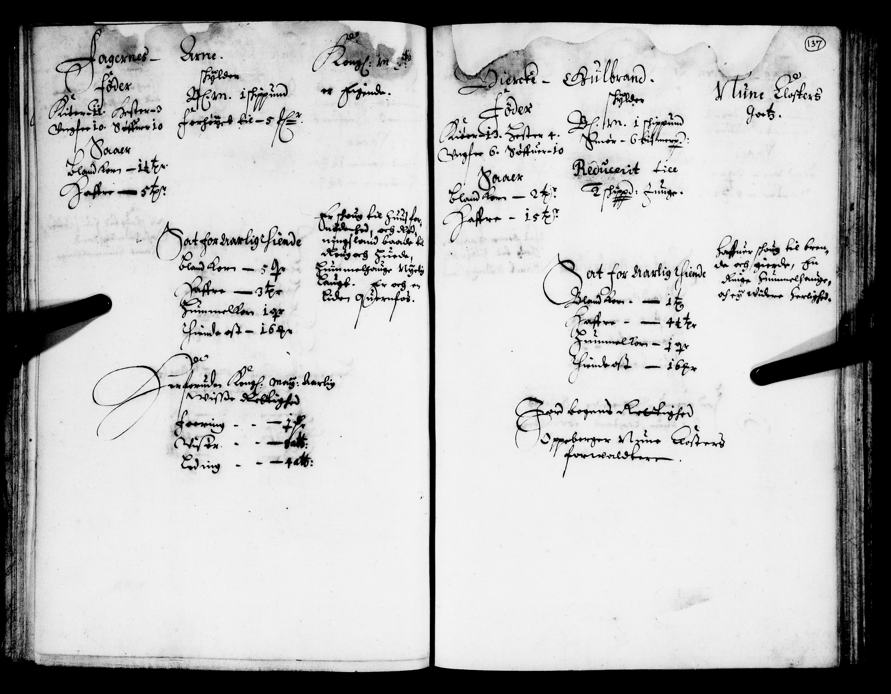 Rentekammeret inntil 1814, Realistisk ordnet avdeling, AV/RA-EA-4070/N/Nb/Nba/L0009: Øvre Romerike fogderi, 1. del, 1665, s. 136b-137a