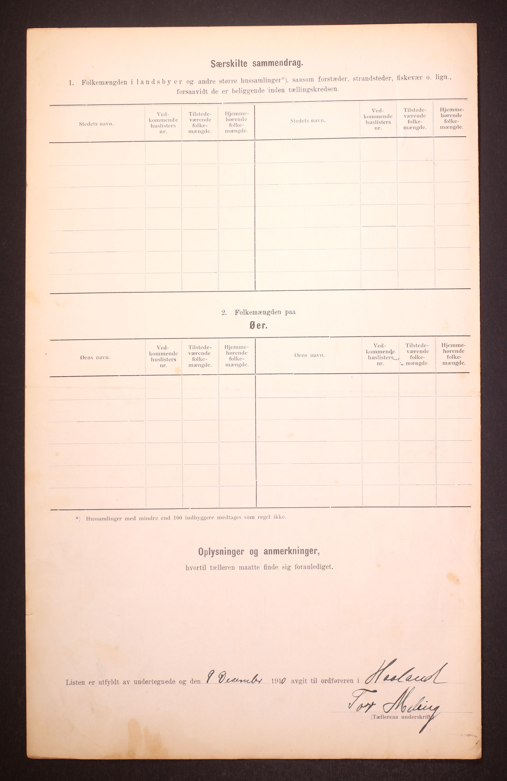 RA, Folketelling 1910 for 1124 Håland herred, 1910, s. 9