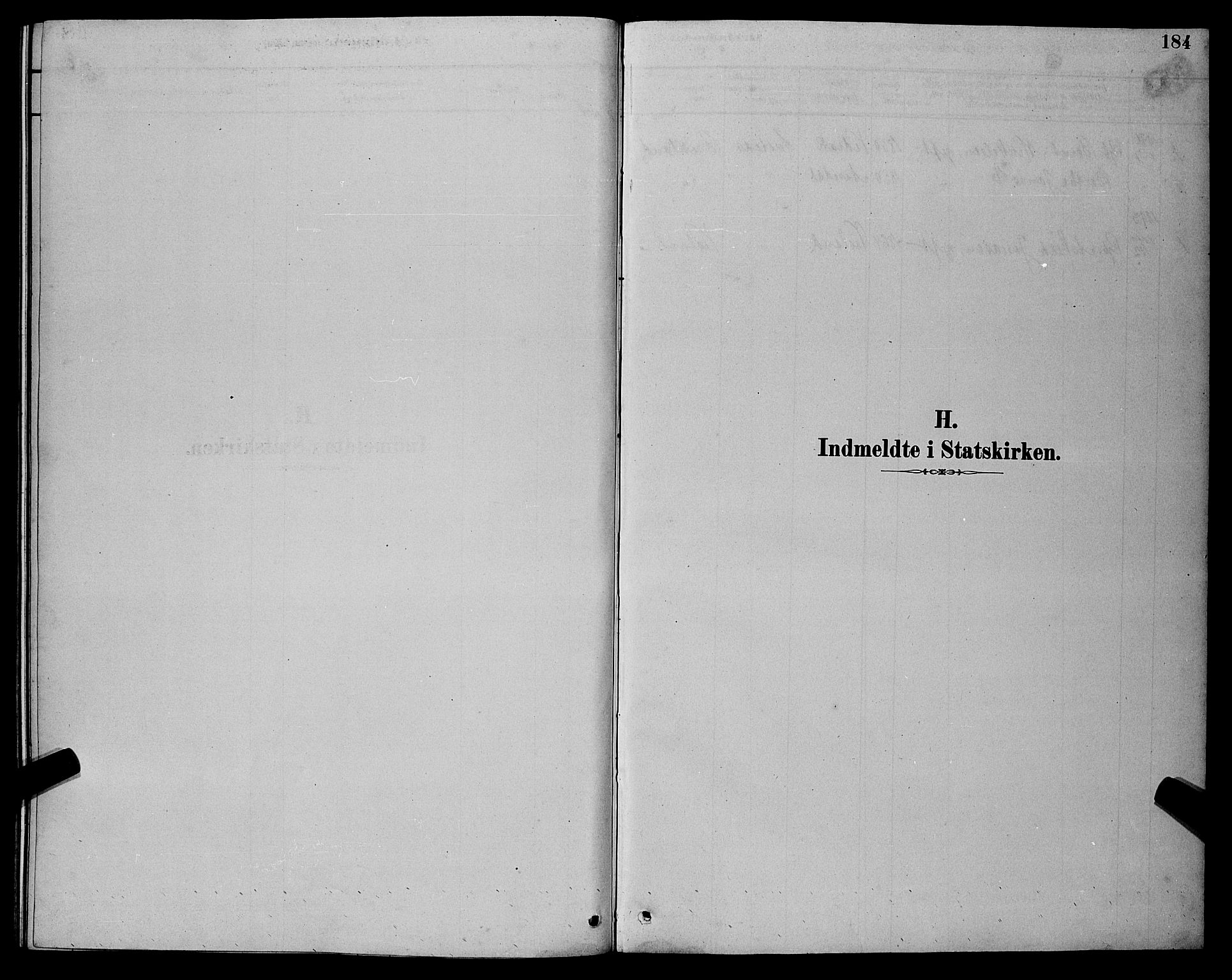 Bakke sokneprestkontor, SAK/1111-0002/F/Fb/Fba/L0002: Klokkerbok nr. B 2, 1879-1893, s. 184