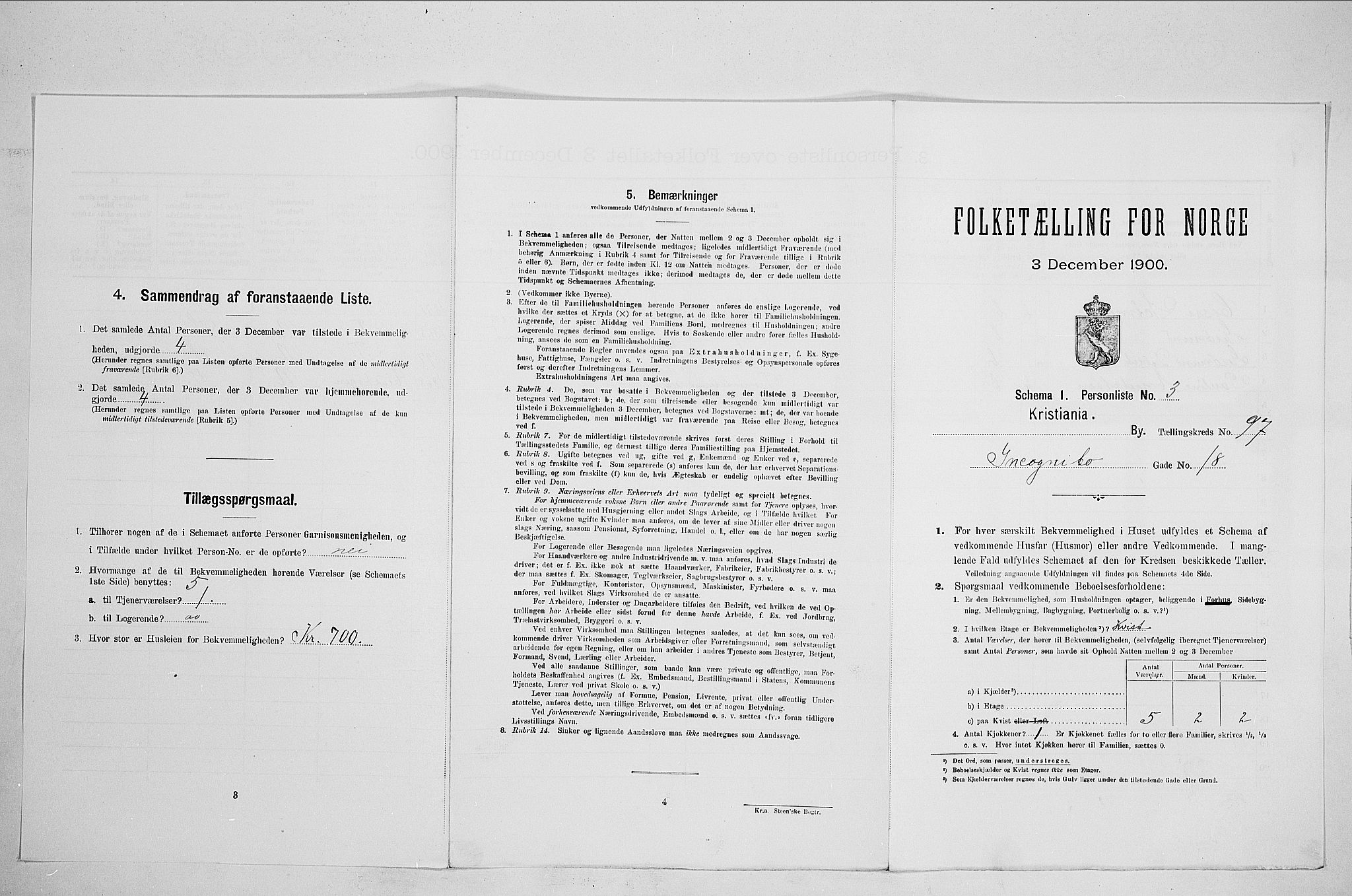 SAO, Folketelling 1900 for 0301 Kristiania kjøpstad, 1900, s. 41707