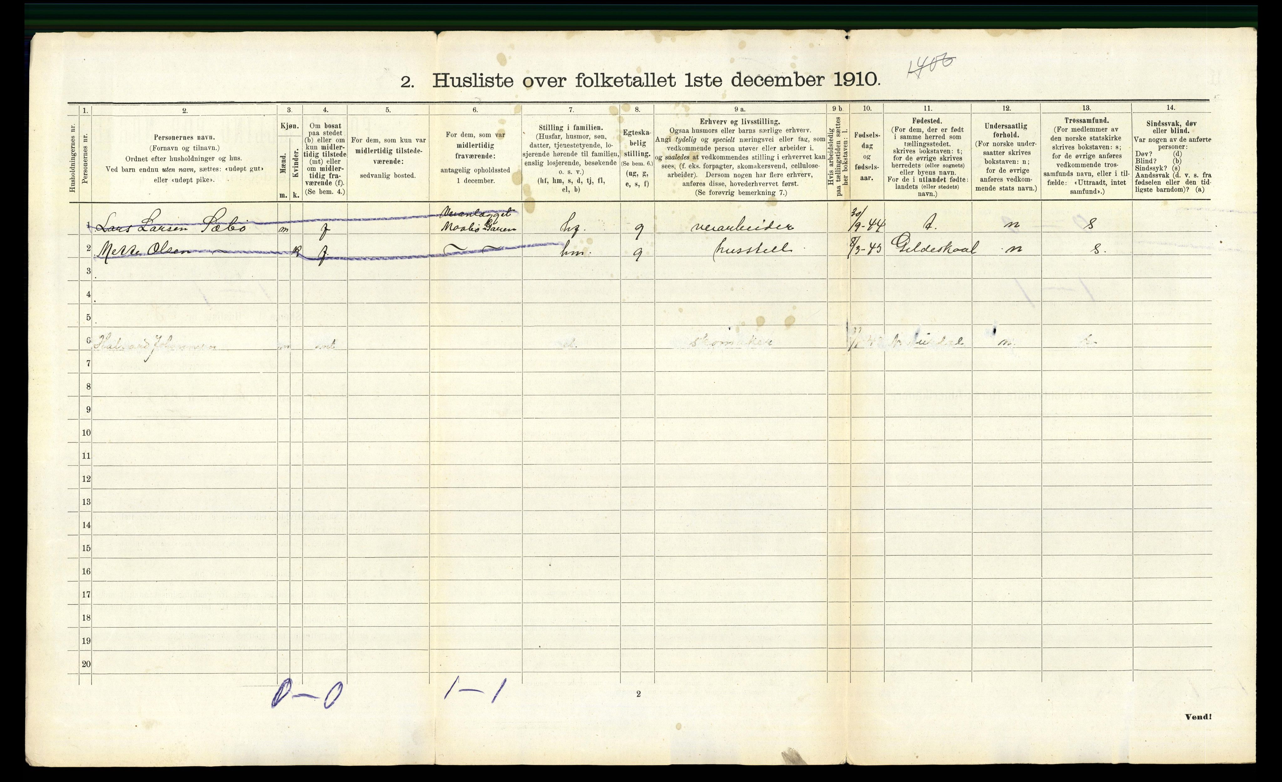 RA, Folketelling 1910 for 1232 Eidfjord herred, 1910, s. 424