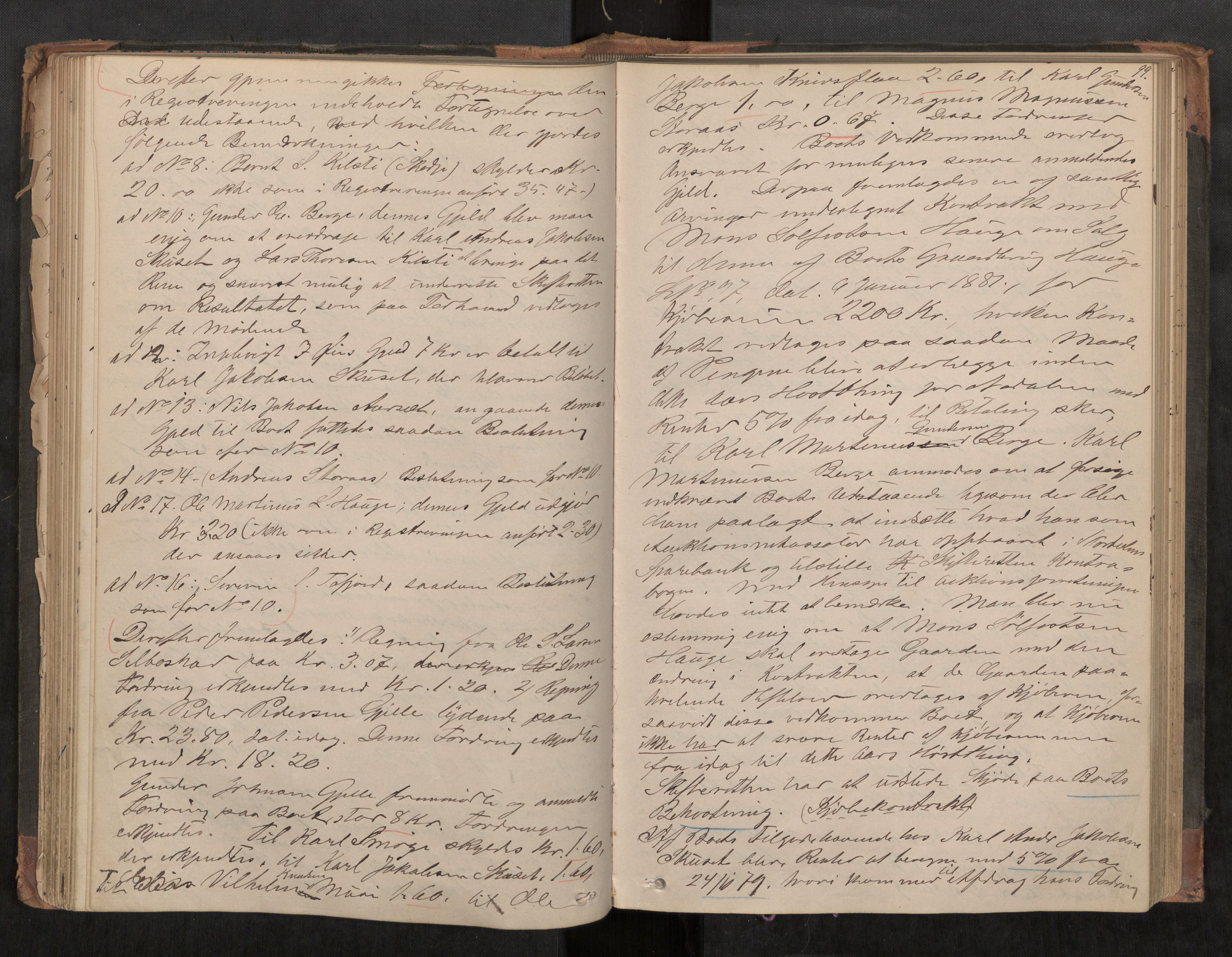 Nordre Sunnmøre sorenskriveri, AV/SAT-A-0006/1/3/3B/L0010: Skiftebehandlingsprotokoll 9, 1878-1889, s. 99