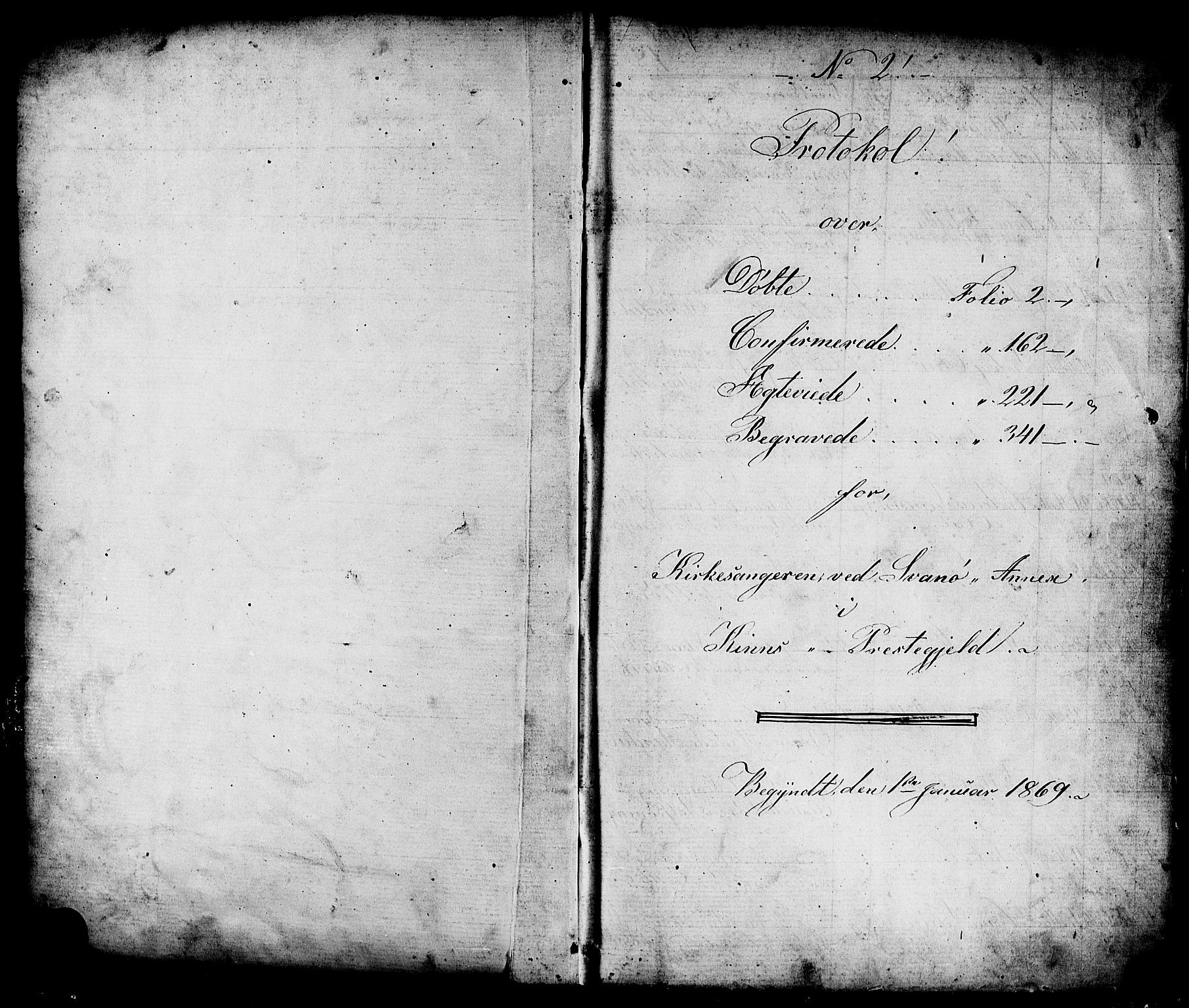 Kinn sokneprestembete, AV/SAB-A-80801/H/Hab/Habc/L0002: Klokkerbok nr. C 2, 1869-1918, s. 1