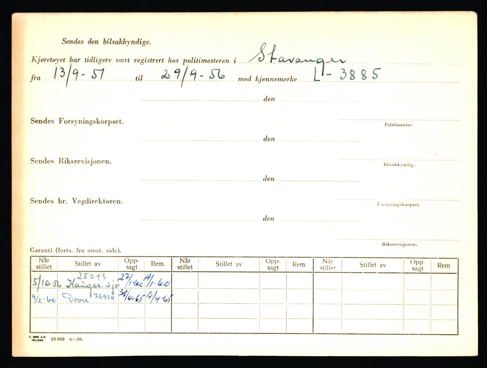 Stavanger trafikkstasjon, AV/SAST-A-101942/0/F/L0049: L-29900 - L-50599, 1930-1971, s. 158