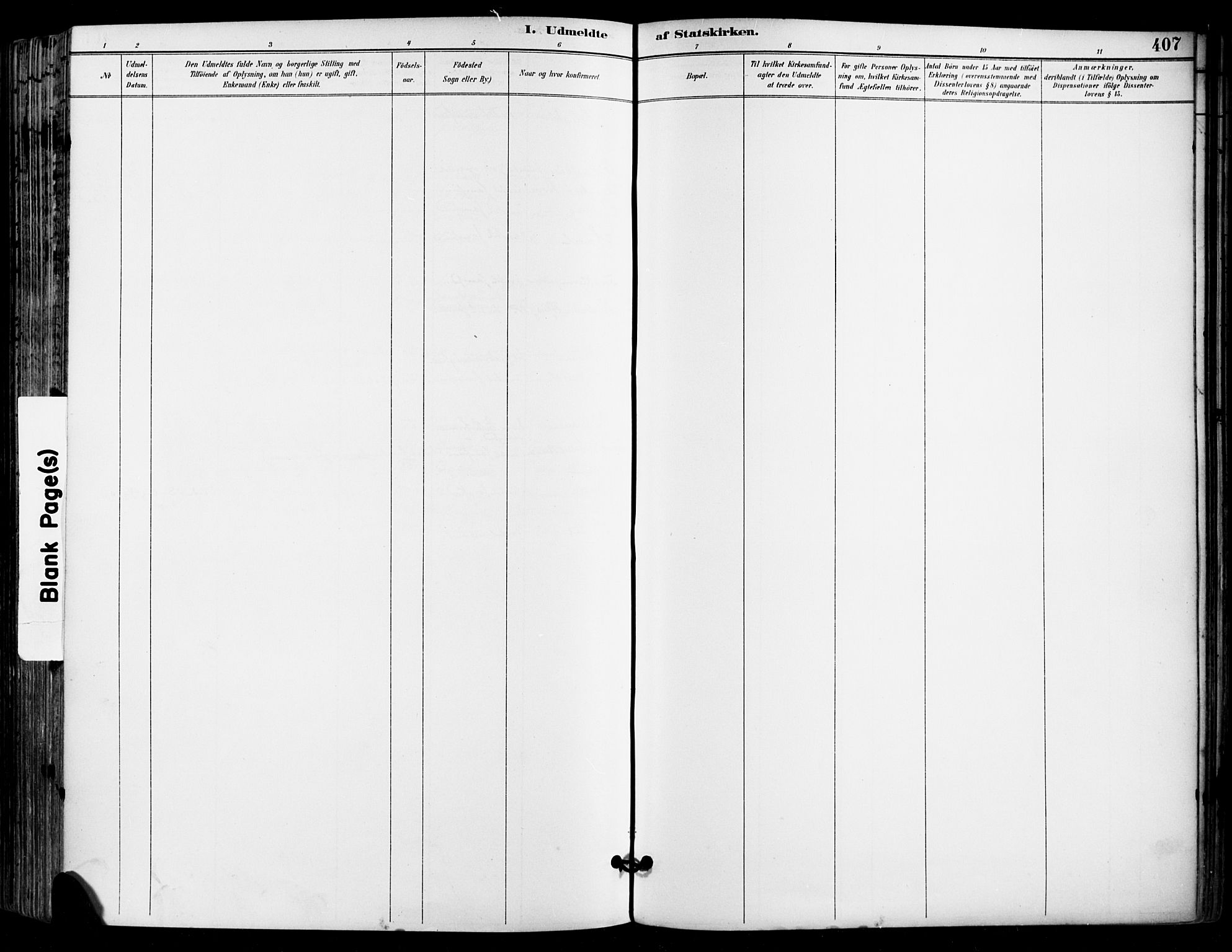 Sande Kirkebøker, SAKO/A-53/F/Fa/L0007: Ministerialbok nr. 7, 1888-1903, s. 407