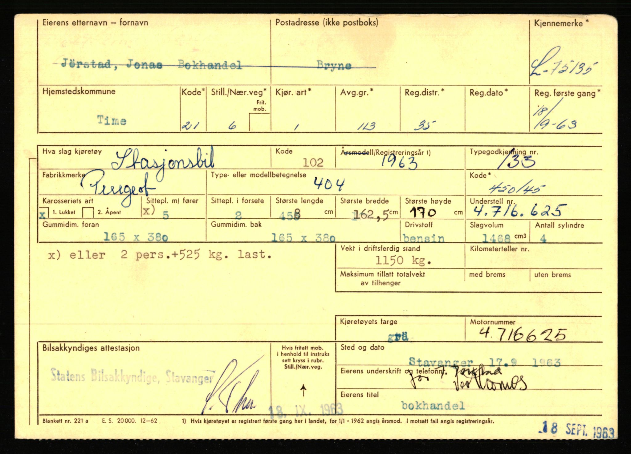 Stavanger trafikkstasjon, AV/SAST-A-101942/0/F/L0068: L-75000 - L-76799, 1930-1971, s. 165