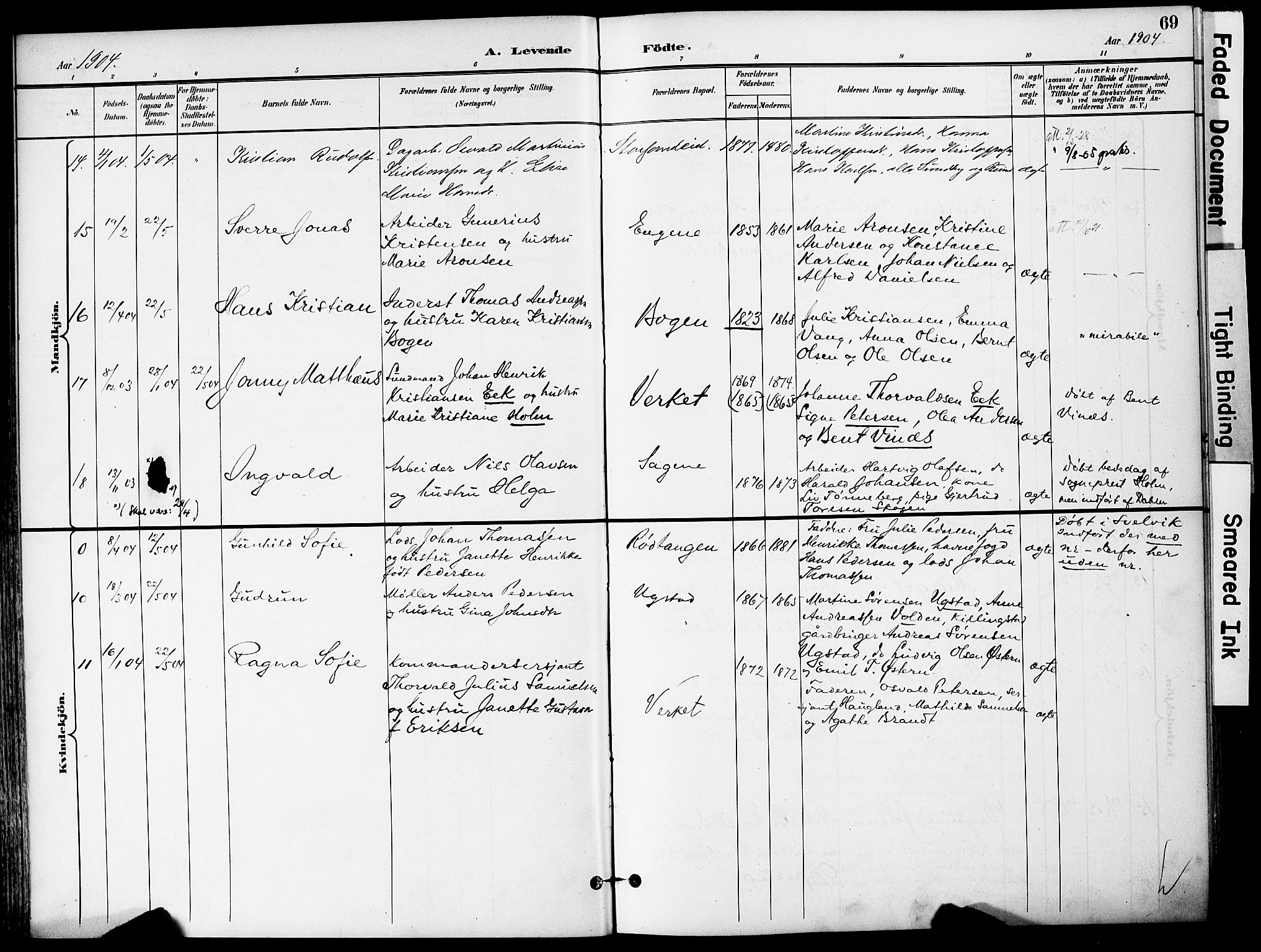 Hurum kirkebøker, AV/SAKO-A-229/F/Fa/L0015: Ministerialbok nr. 15, 1896-1908, s. 69