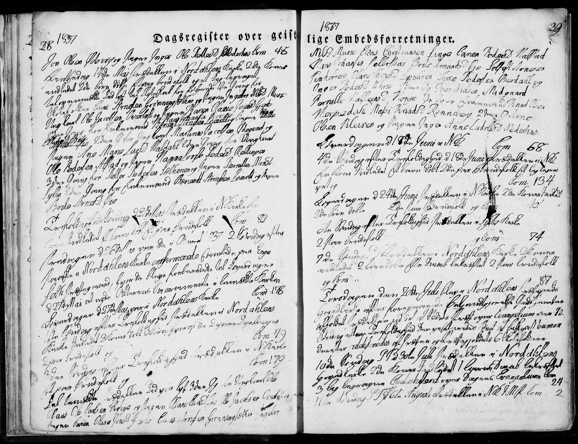 Ministerialprotokoller, klokkerbøker og fødselsregistre - Møre og Romsdal, SAT/A-1454/519/L0247: Ministerialbok nr. 519A06, 1827-1846, s. 28
