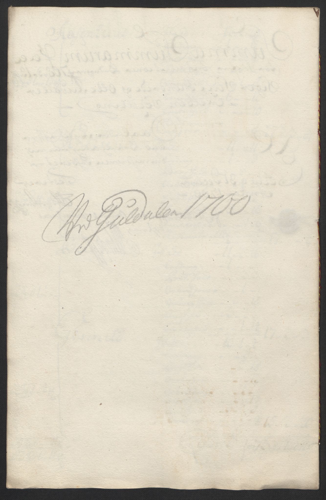 Rentekammeret inntil 1814, Reviderte regnskaper, Fogderegnskap, AV/RA-EA-4092/R60/L3950: Fogderegnskap Orkdal og Gauldal, 1700, s. 414