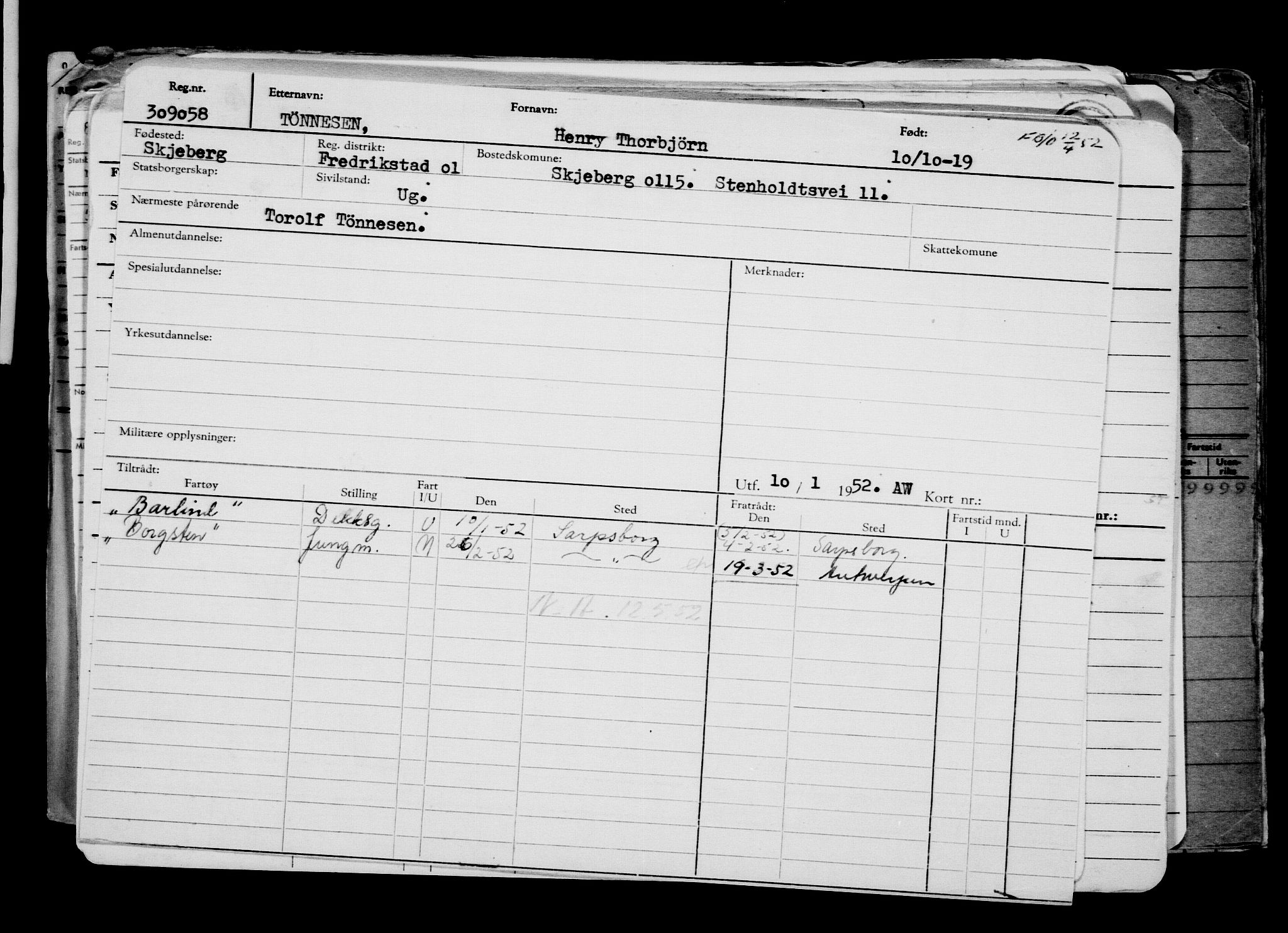 Direktoratet for sjømenn, AV/RA-S-3545/G/Gb/L0172: Hovedkort, 1919, s. 583