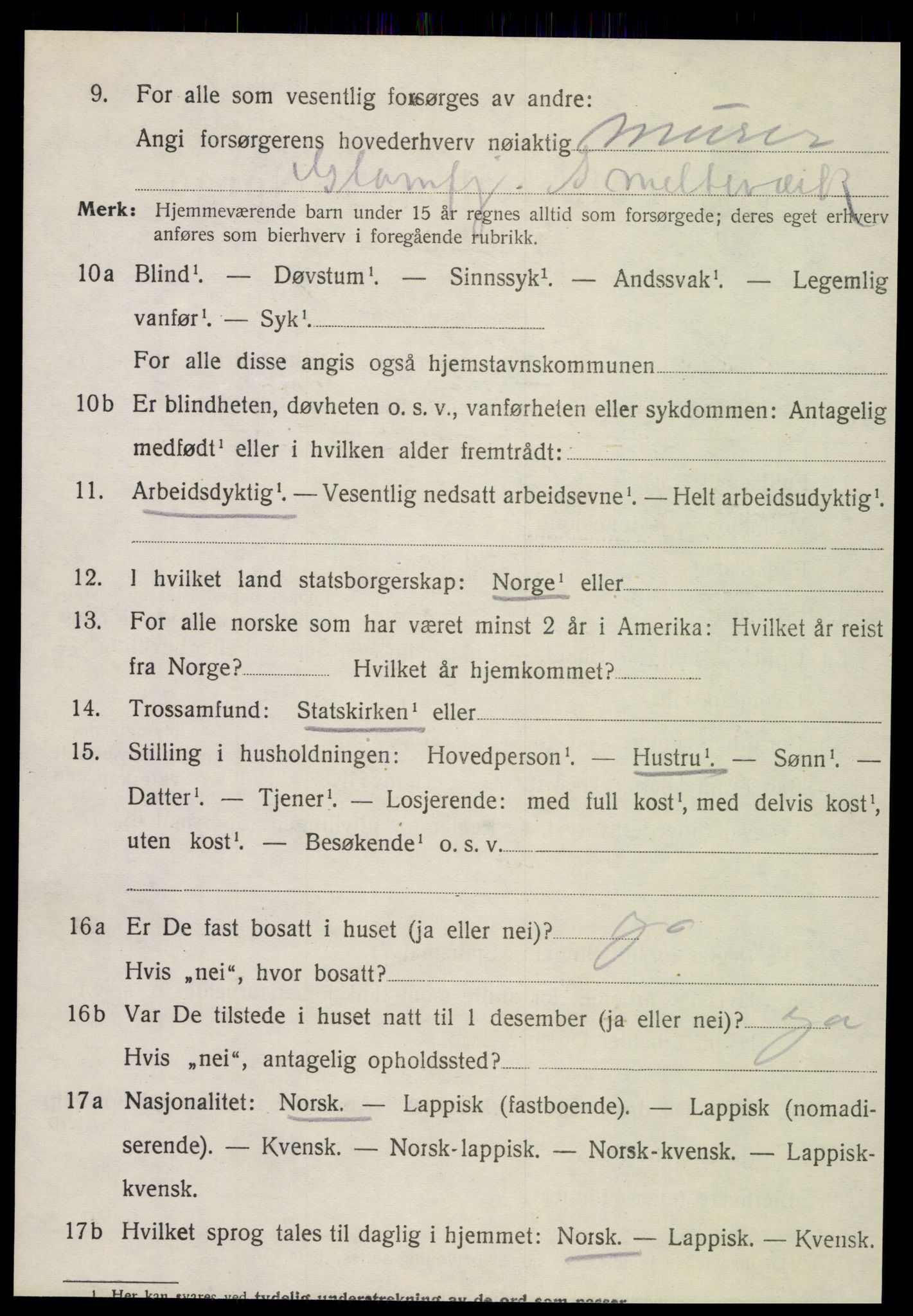 SAT, Folketelling 1920 for 1837 Meløy herred, 1920, s. 5926