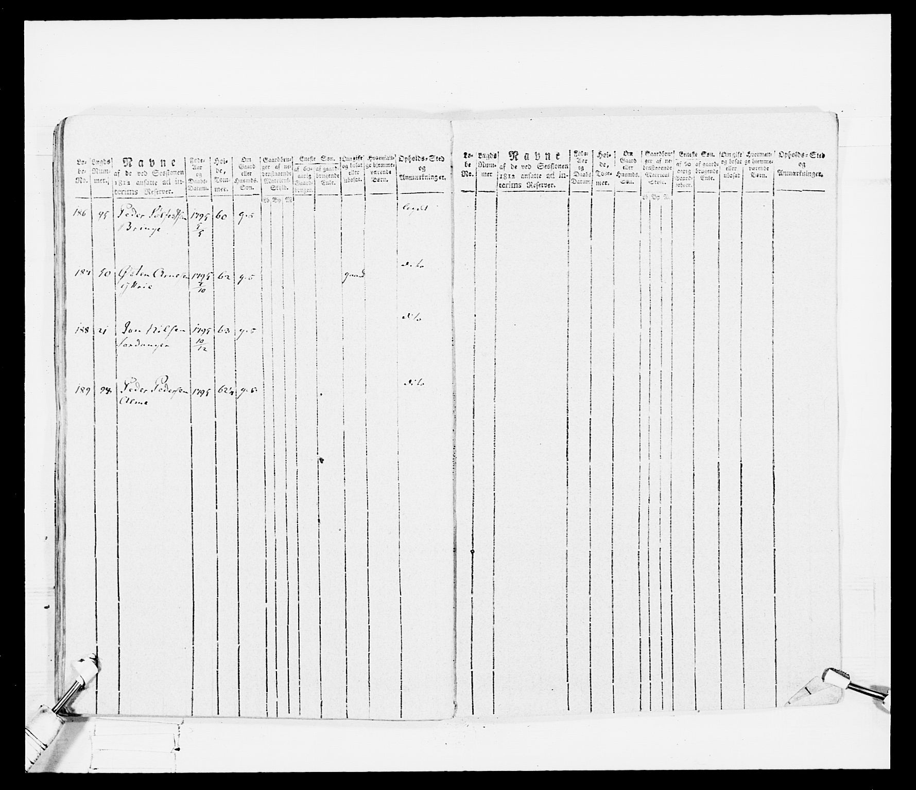 Generalitets- og kommissariatskollegiet, Det kongelige norske kommissariatskollegium, RA/EA-5420/E/Eh/L0099: Bergenhusiske nasjonale infanteriregiment, 1812, s. 123