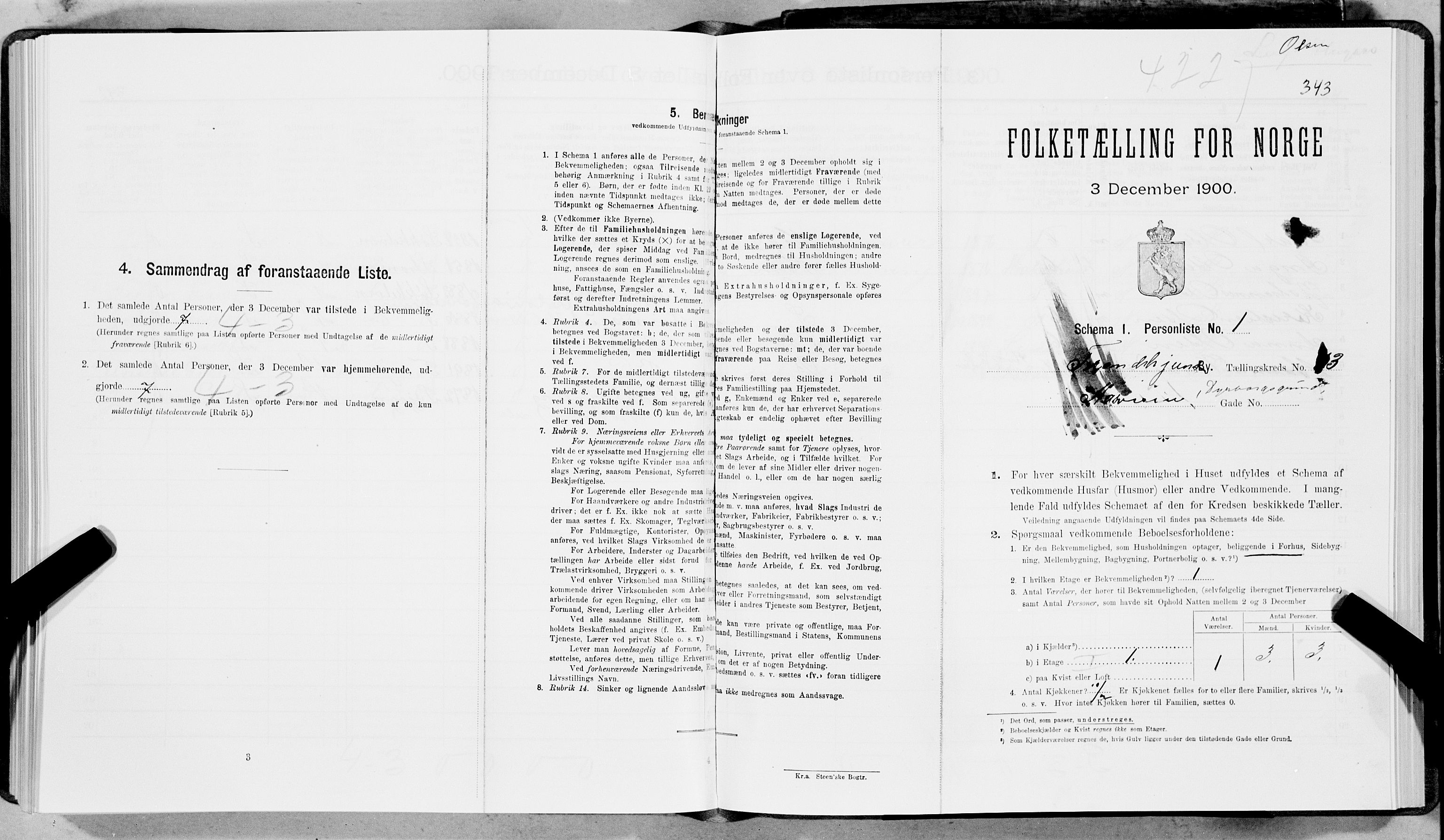 SAT, Folketelling 1900 for 1601 Trondheim kjøpstad, 1900, s. 7092